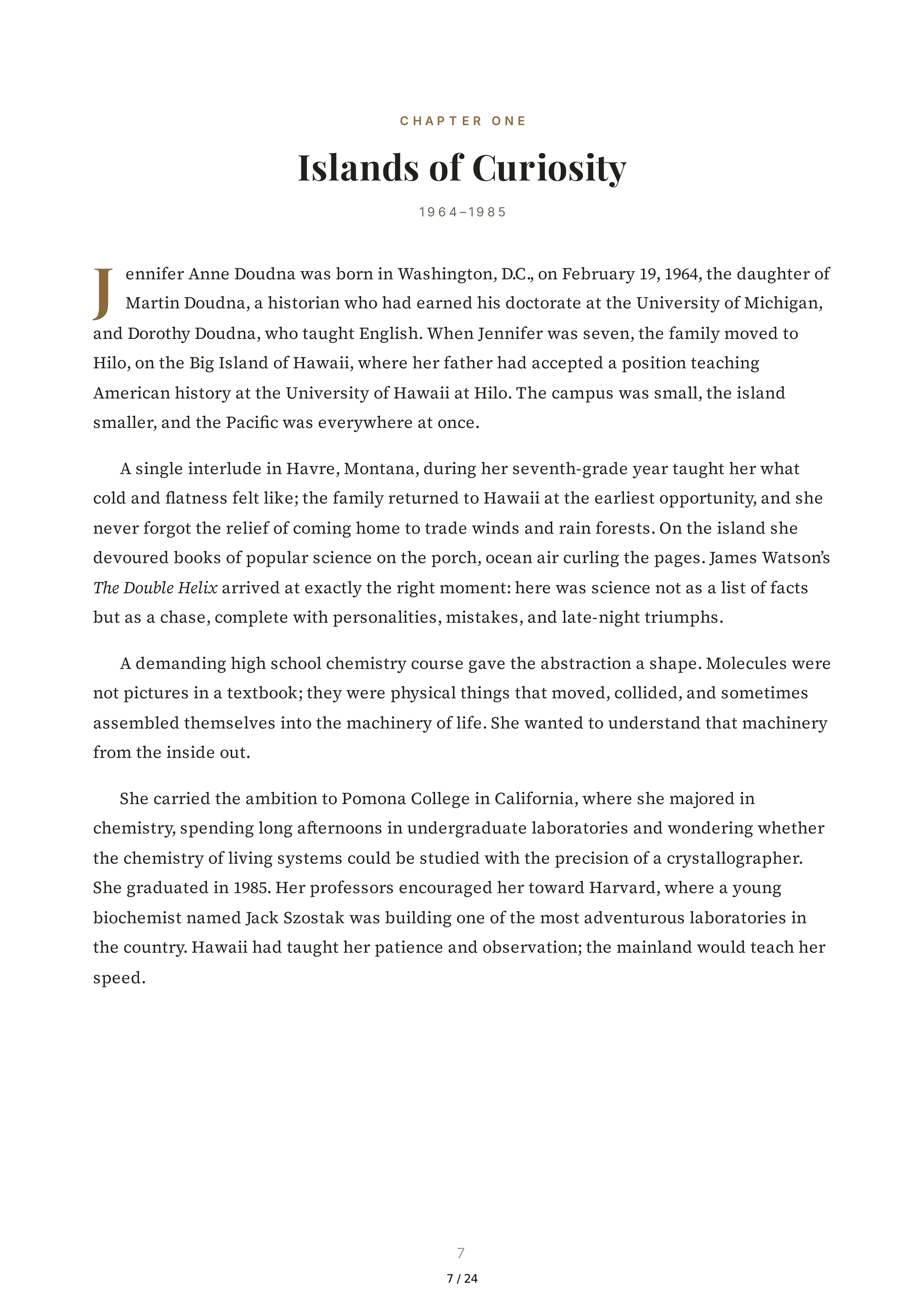 The Code Breaker Biography by Walter Isaacson — page 7