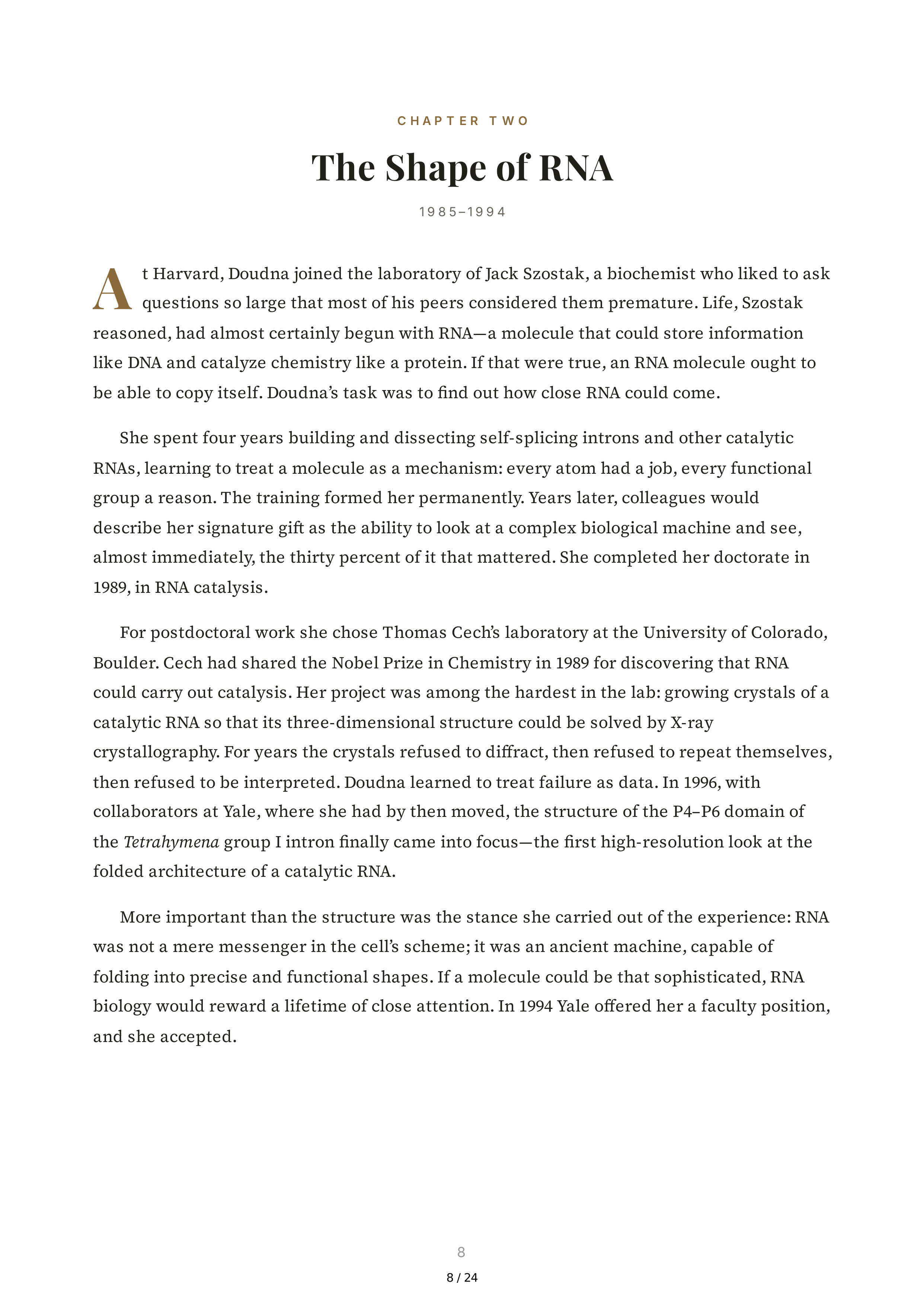 The Code Breaker Biography by Walter Isaacson — page 8