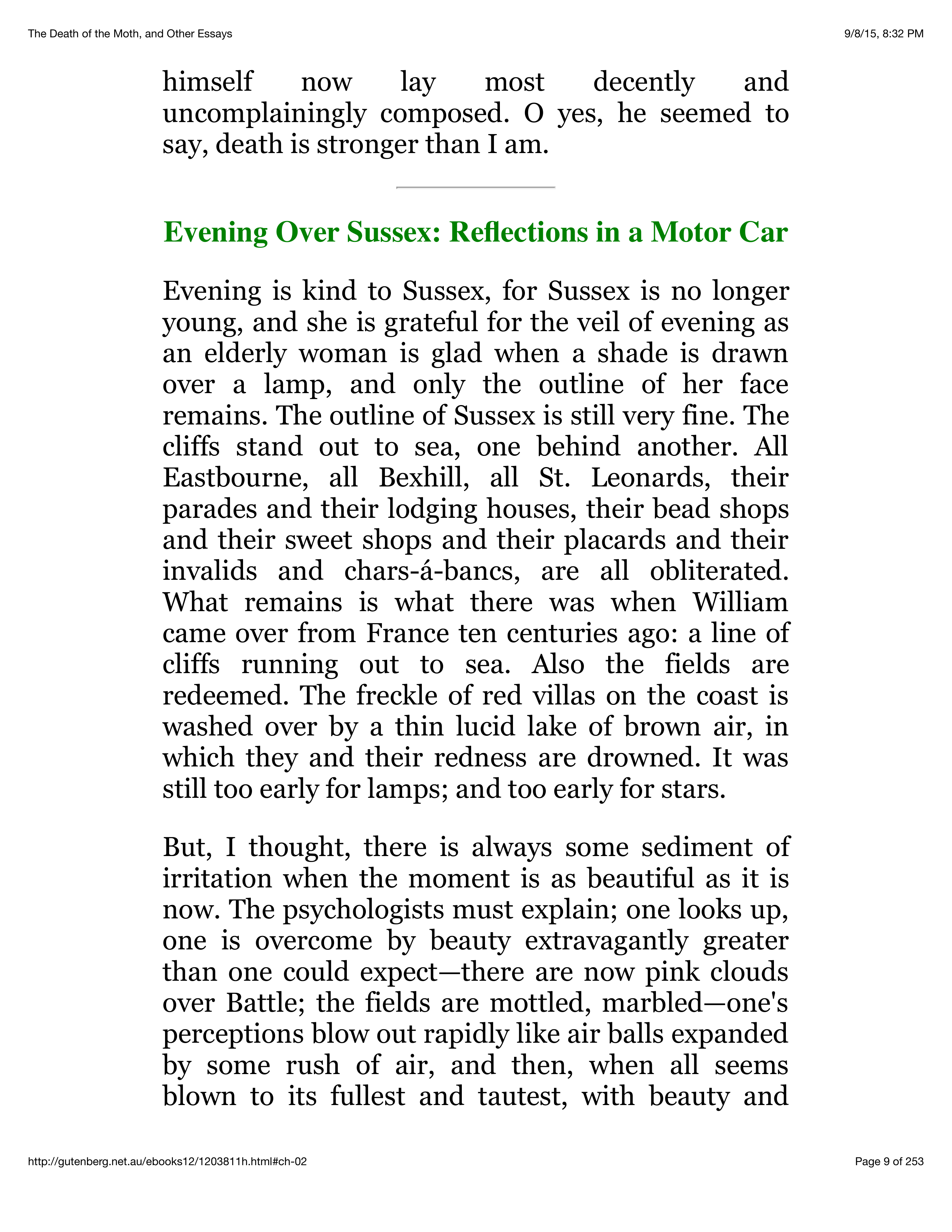 The Death of the Moth Essay — page 7