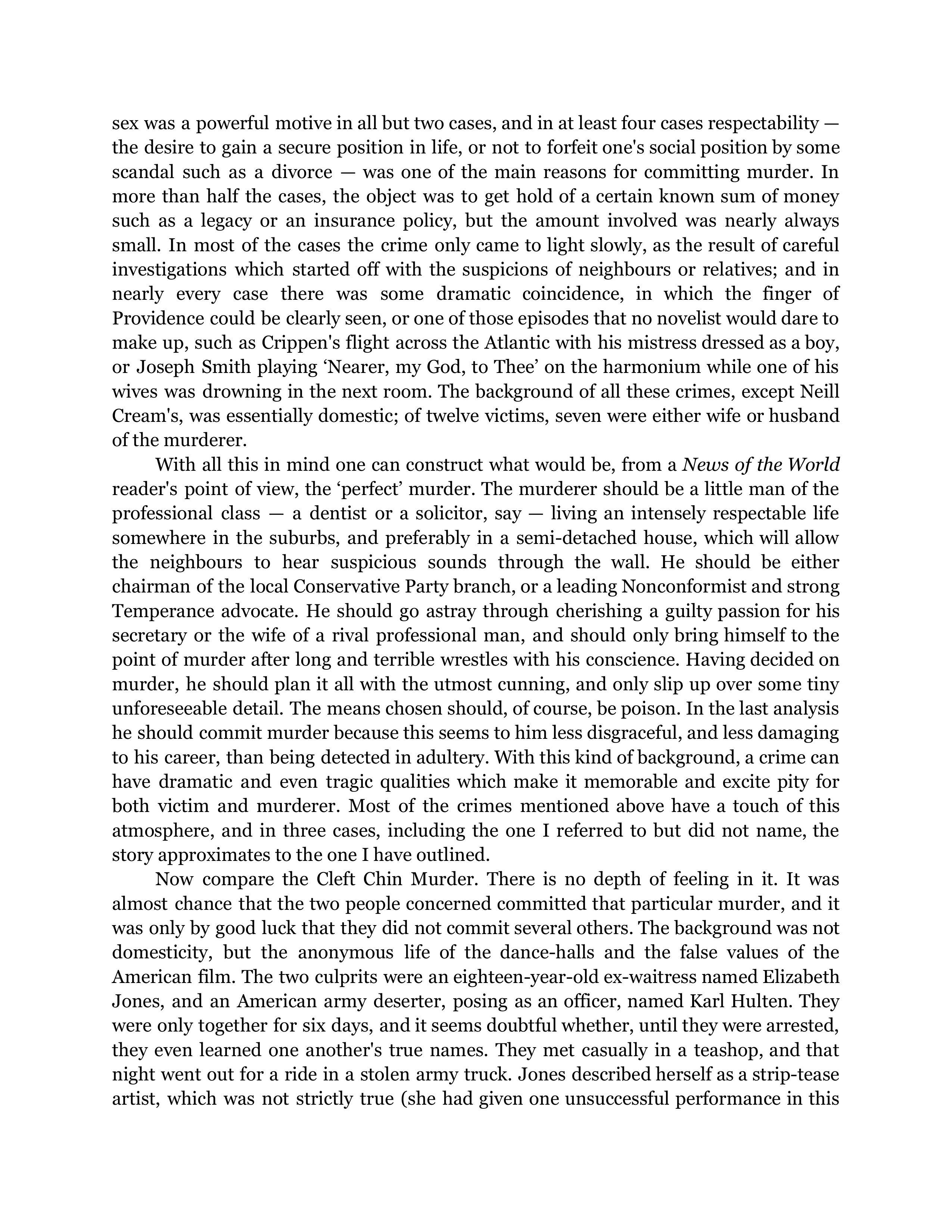 The Decline of the English Murder Essay — page 2