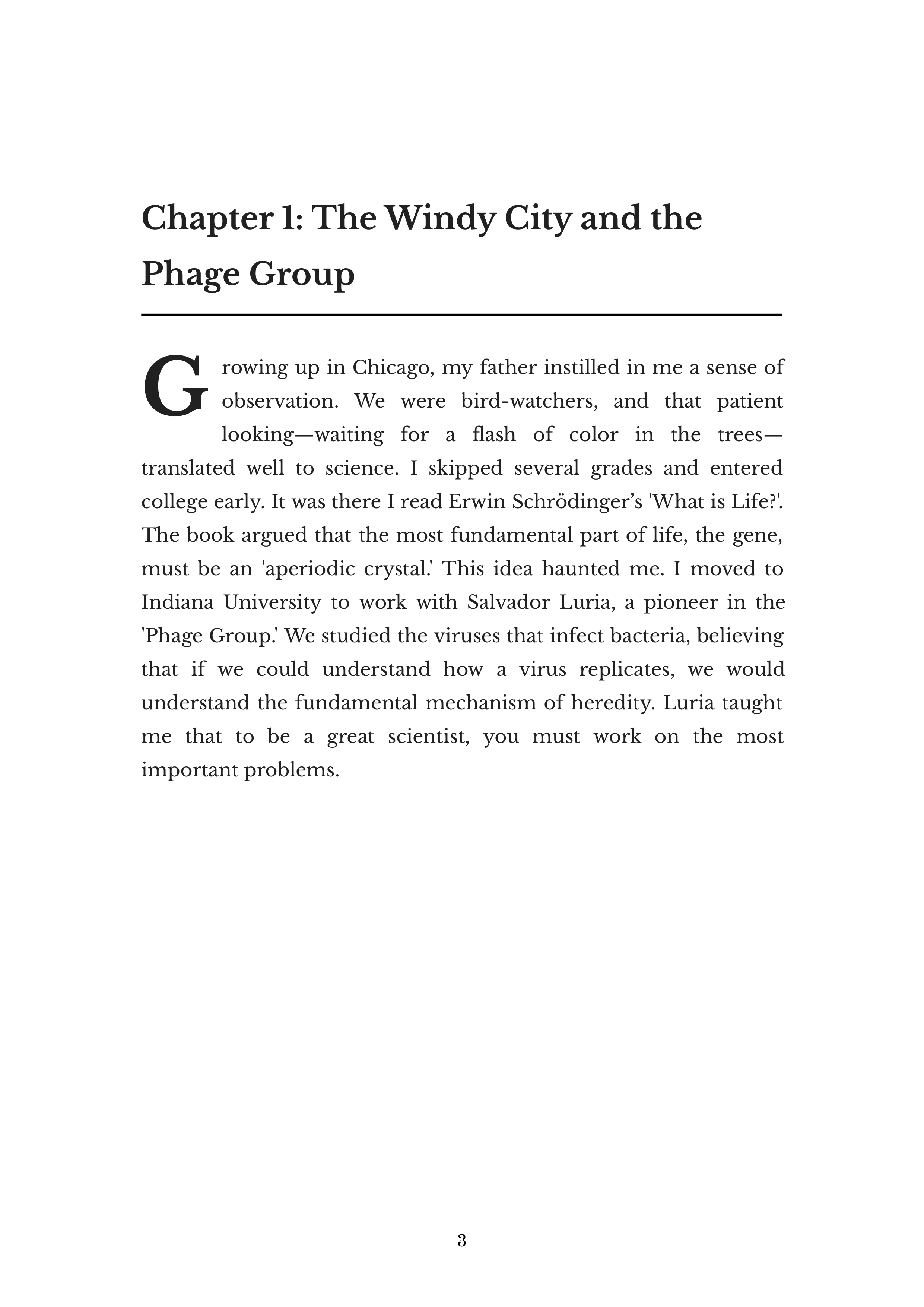 The Double Helix by James D Watson Molecular Biologist Autobiography — page 3