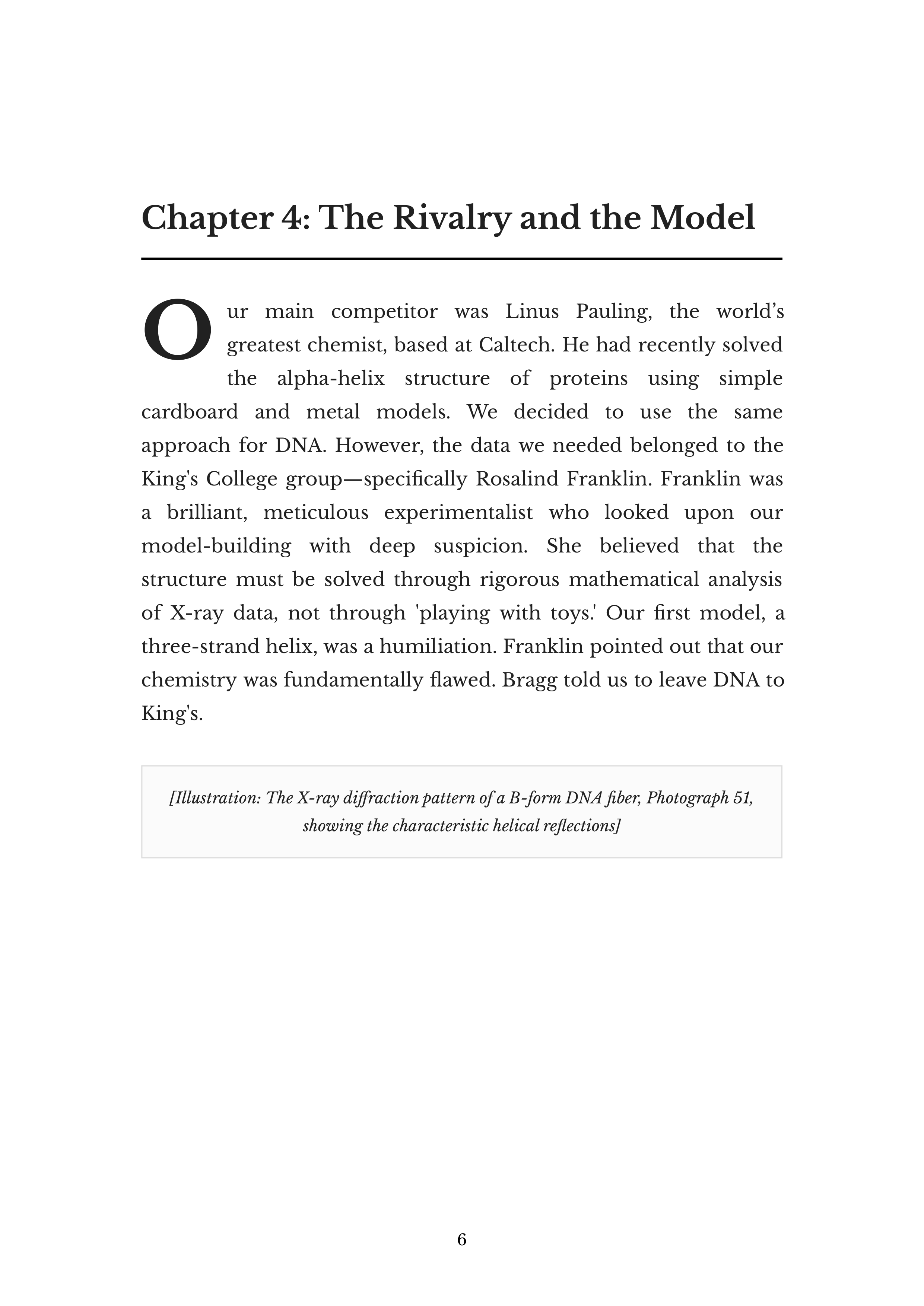 The Double Helix by James D Watson Molecular Biologist Autobiography — page 6