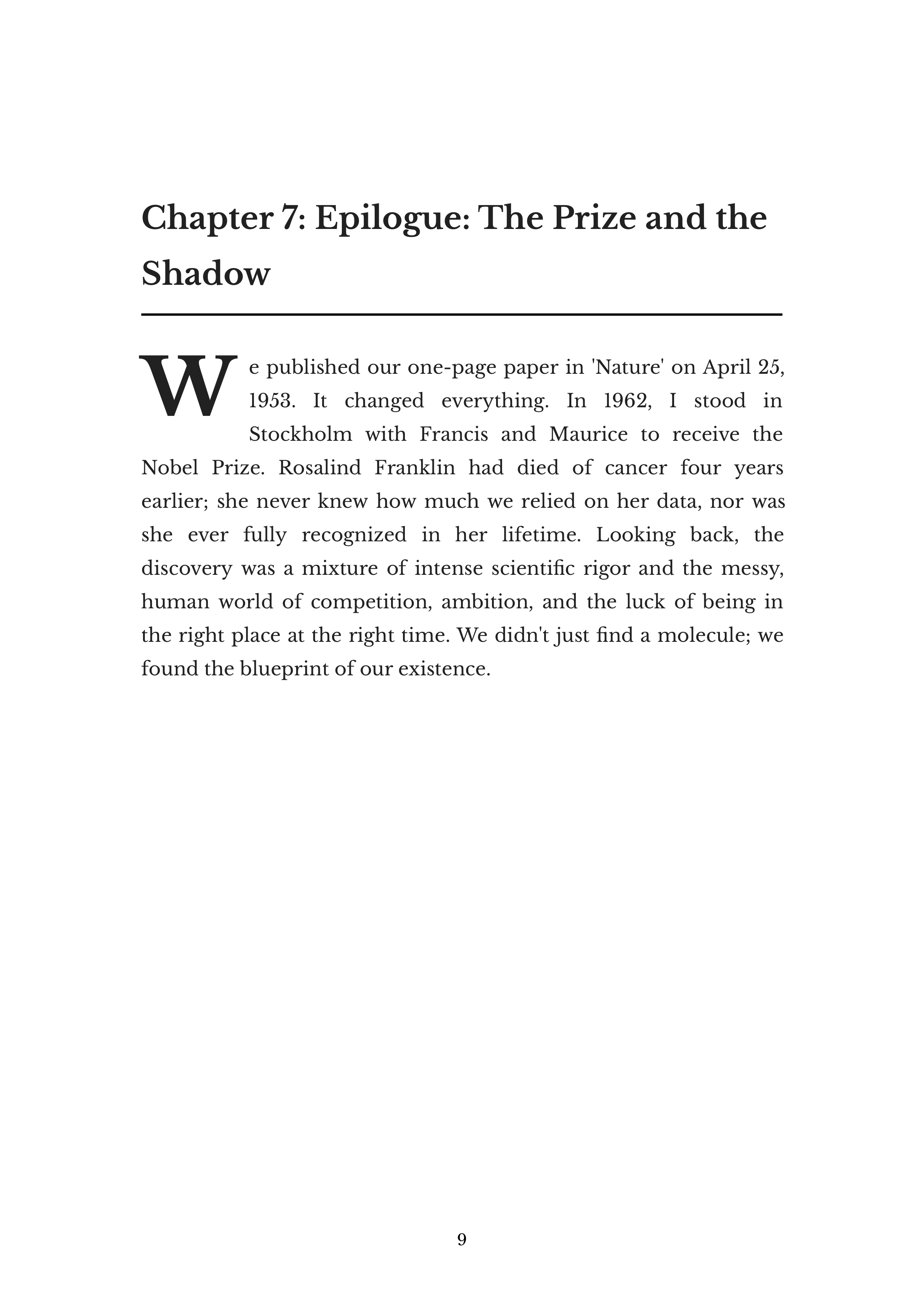 The Double Helix by James D Watson Molecular Biologist Autobiography — page 9