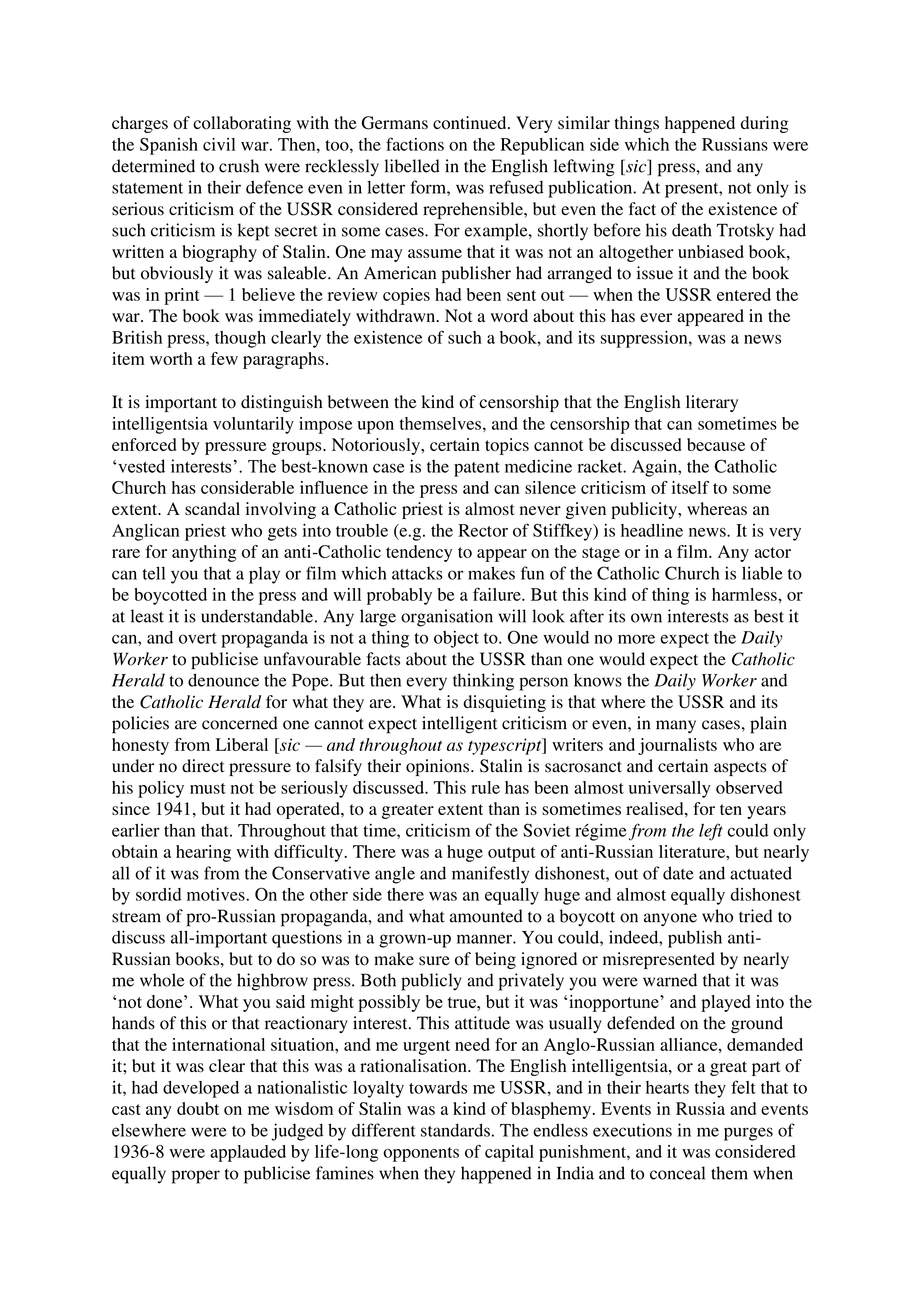 The Freedom of the Press Essay — page 3