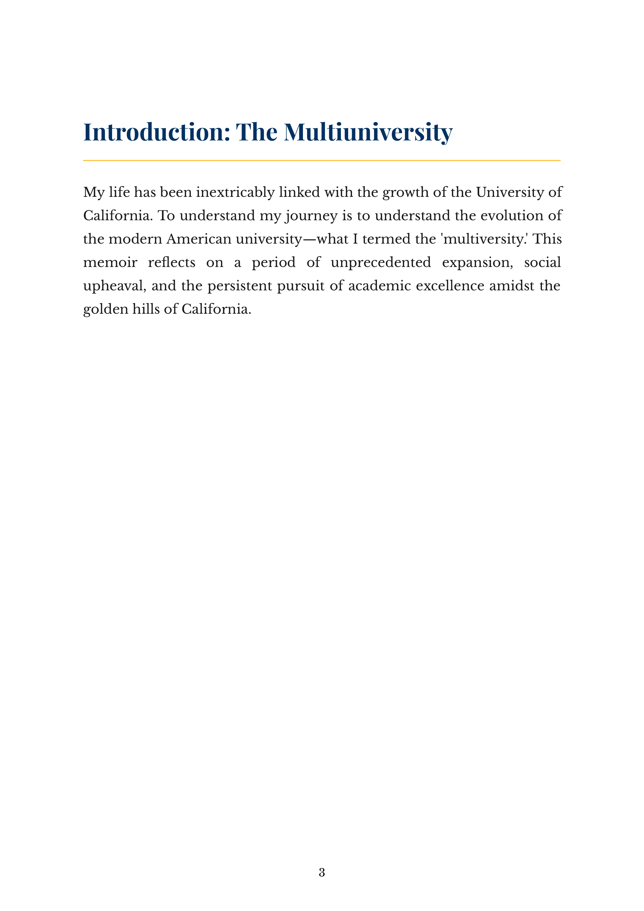 The Gold and the Blue by Clark Kerr University of California President Autobiography — page 3