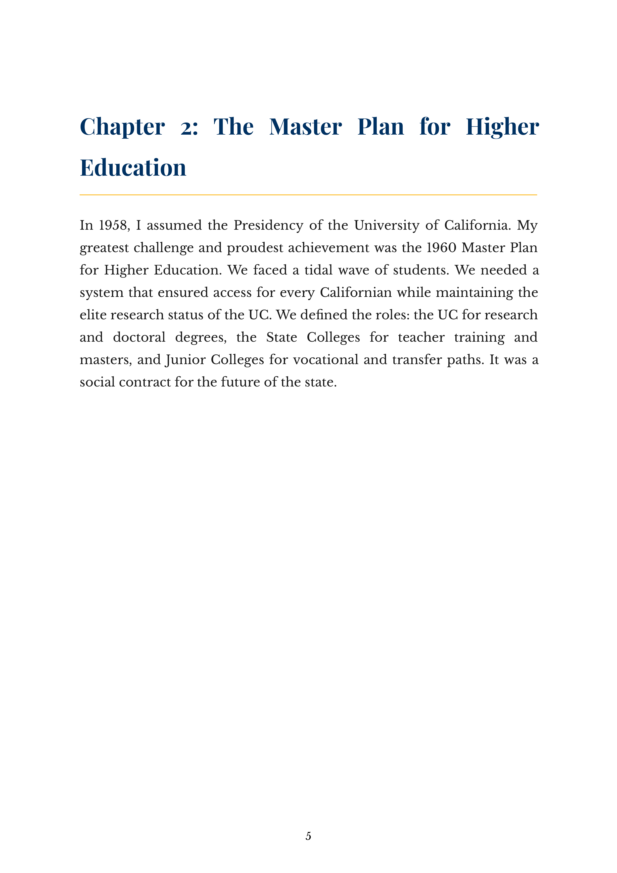 The Gold and the Blue by Clark Kerr University of California President Autobiography — page 5