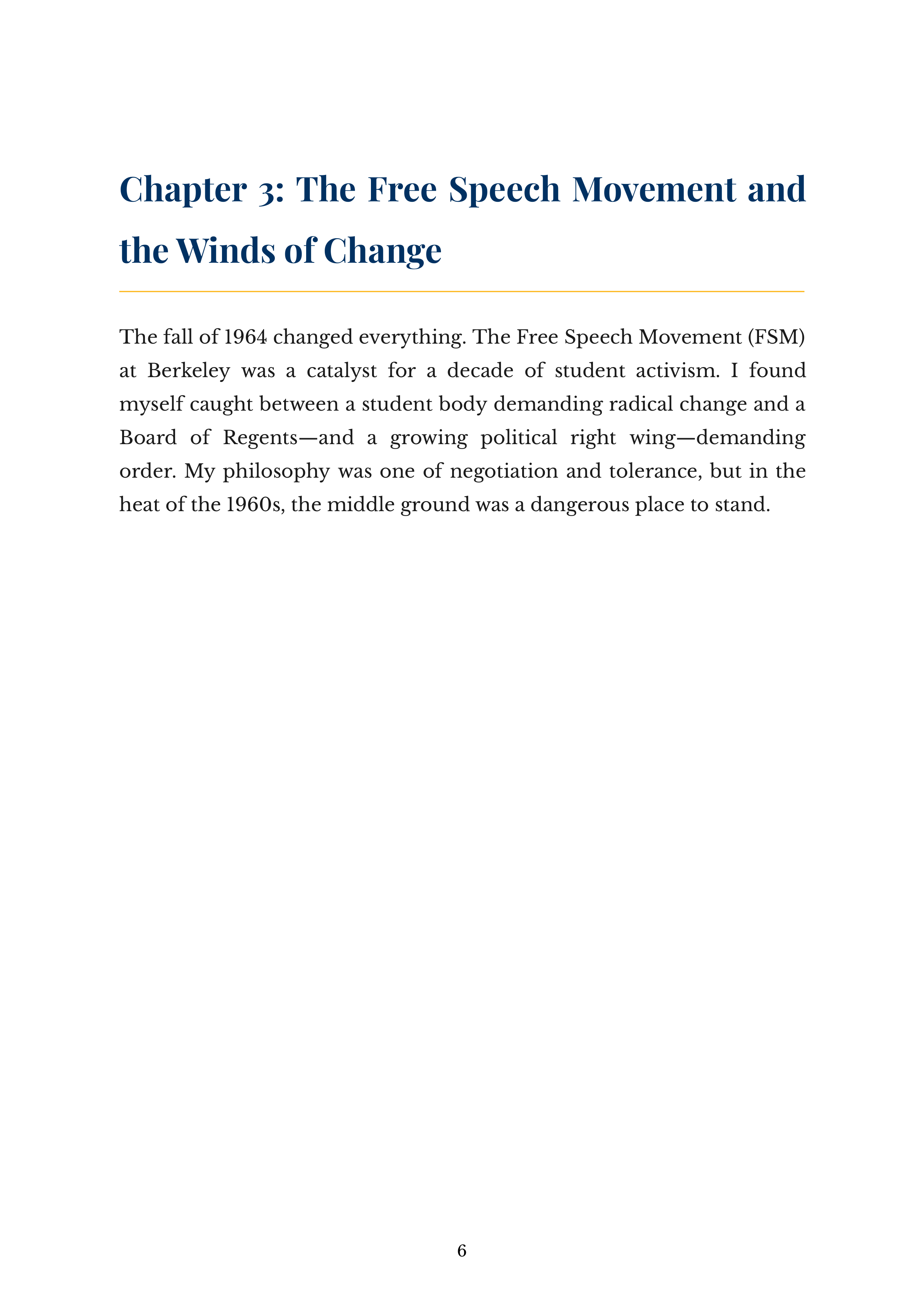 The Gold and the Blue by Clark Kerr University of California President Autobiography — page 6