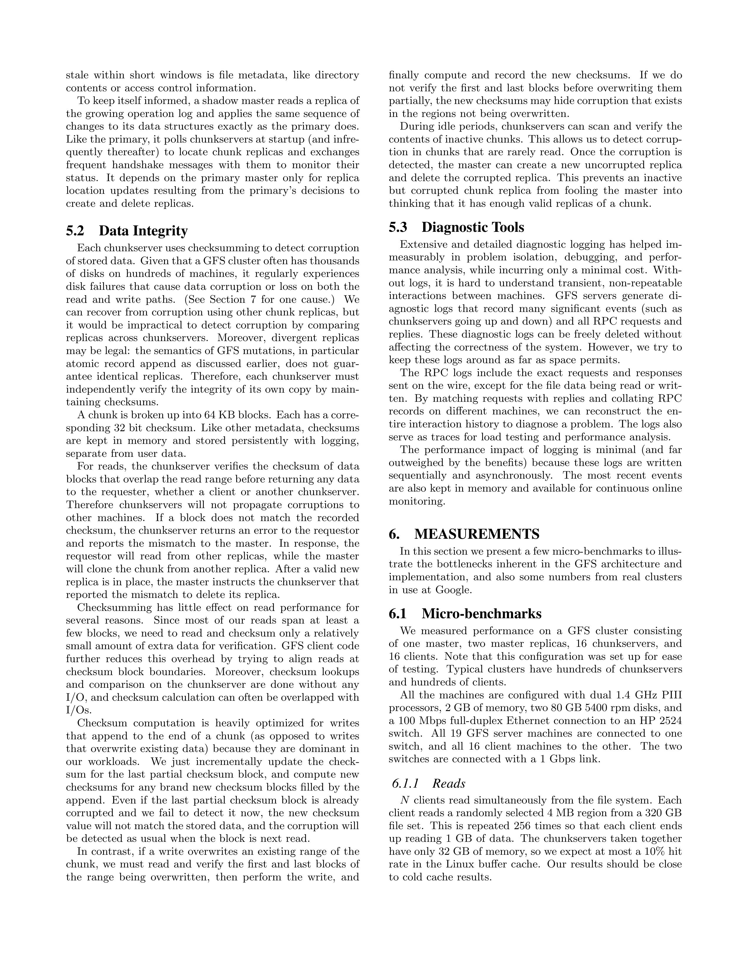 The Google File System Research Paper by Google — page 10