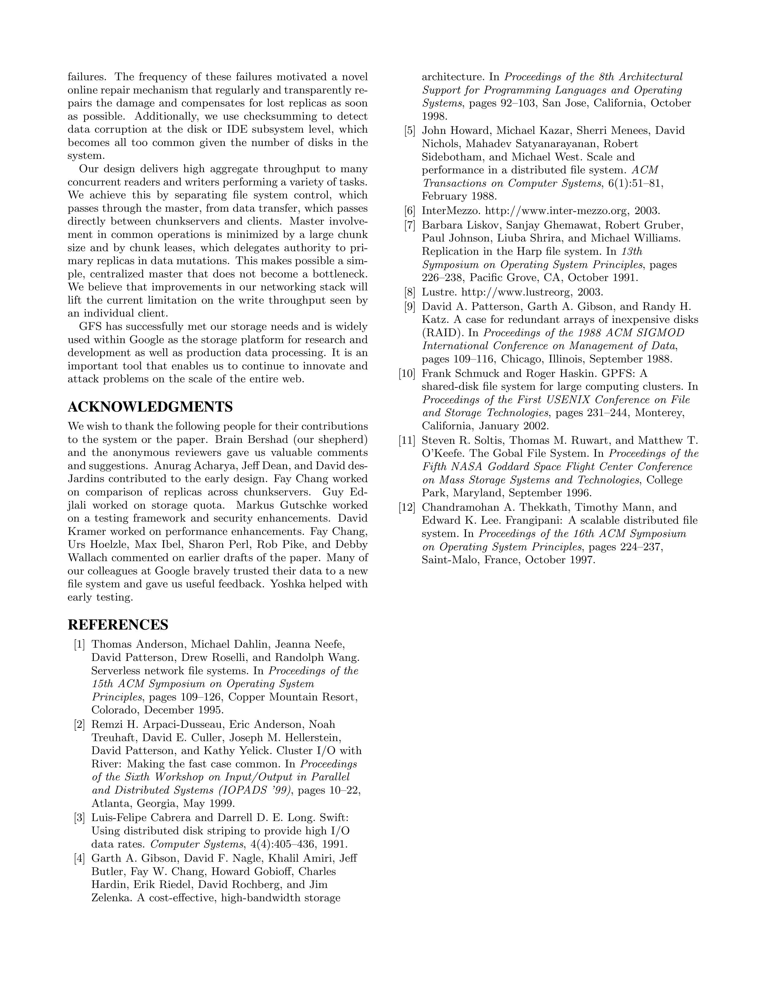 The Google File System Research Paper by Google — page 15