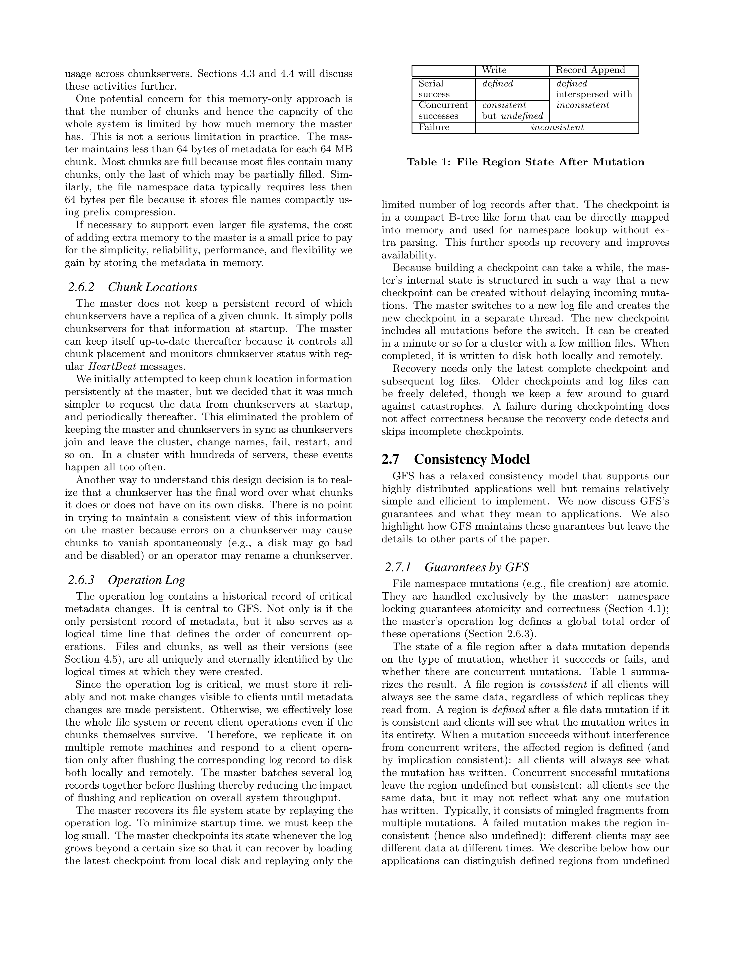 The Google File System Research Paper by Google — page 4