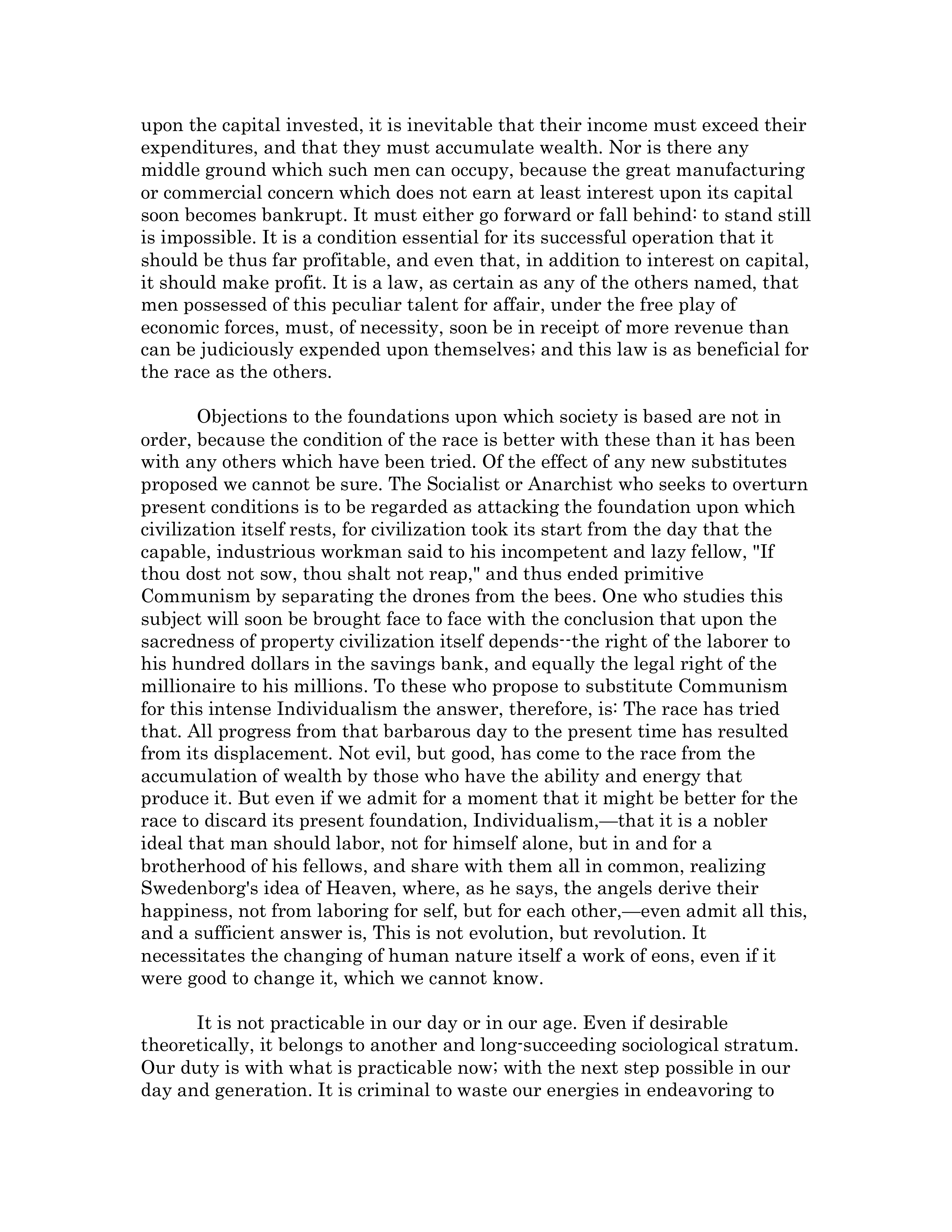 The Gospel of Wealth Essay — page 3