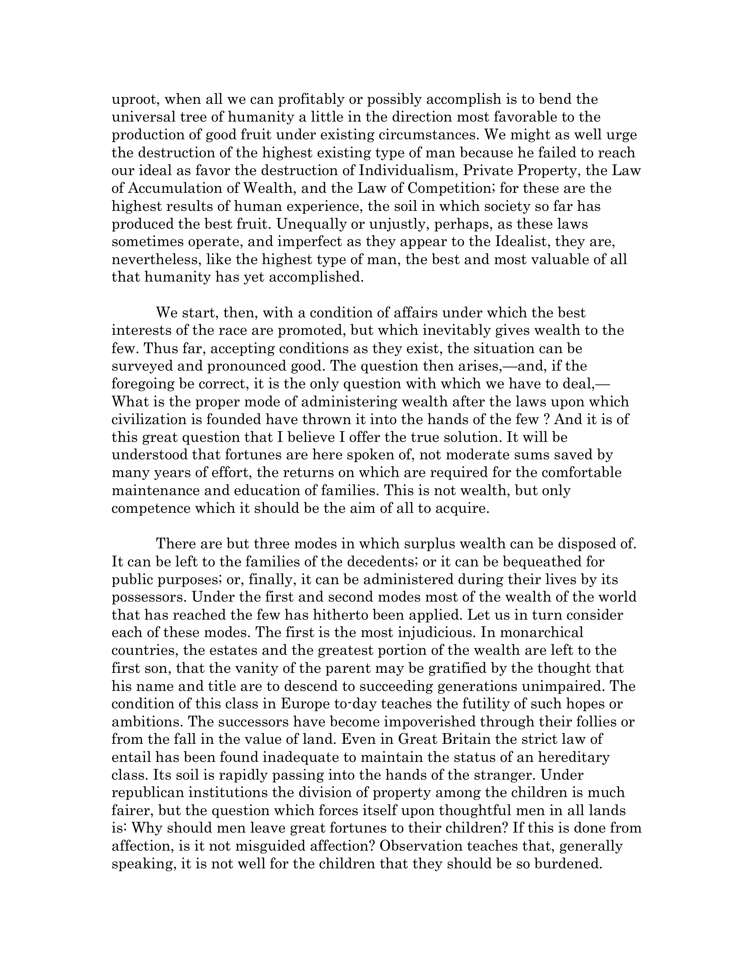 The Gospel of Wealth Essay — page 4