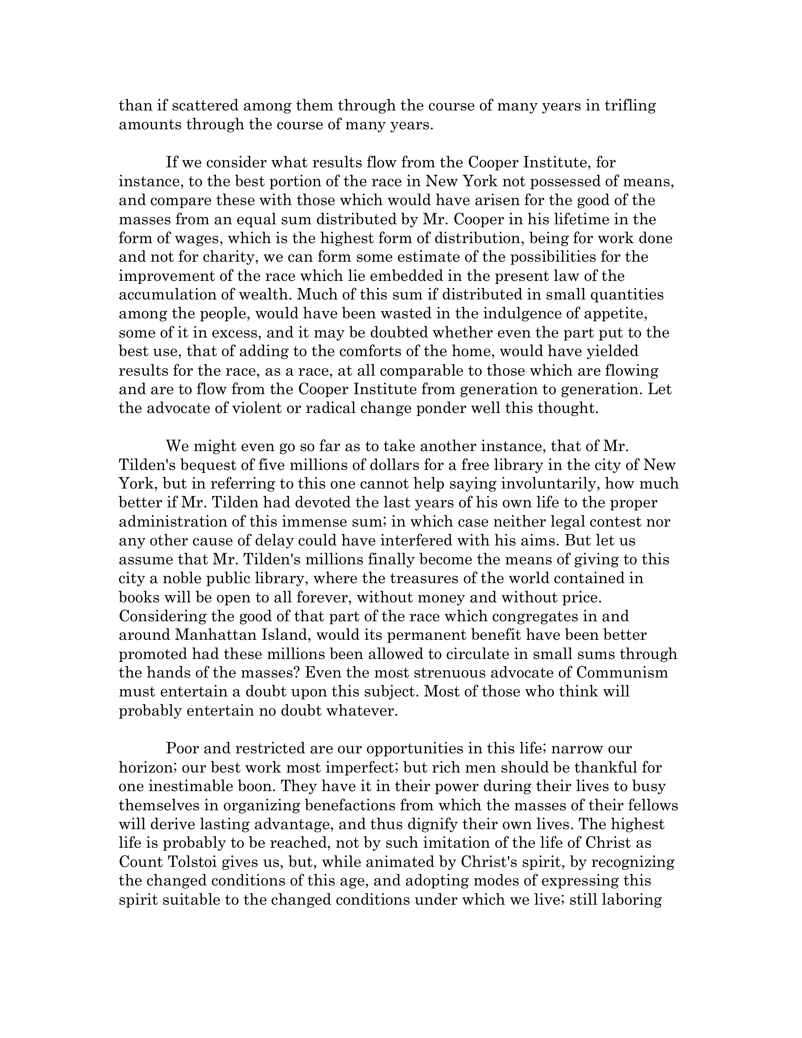 The Gospel of Wealth Essay — page 7