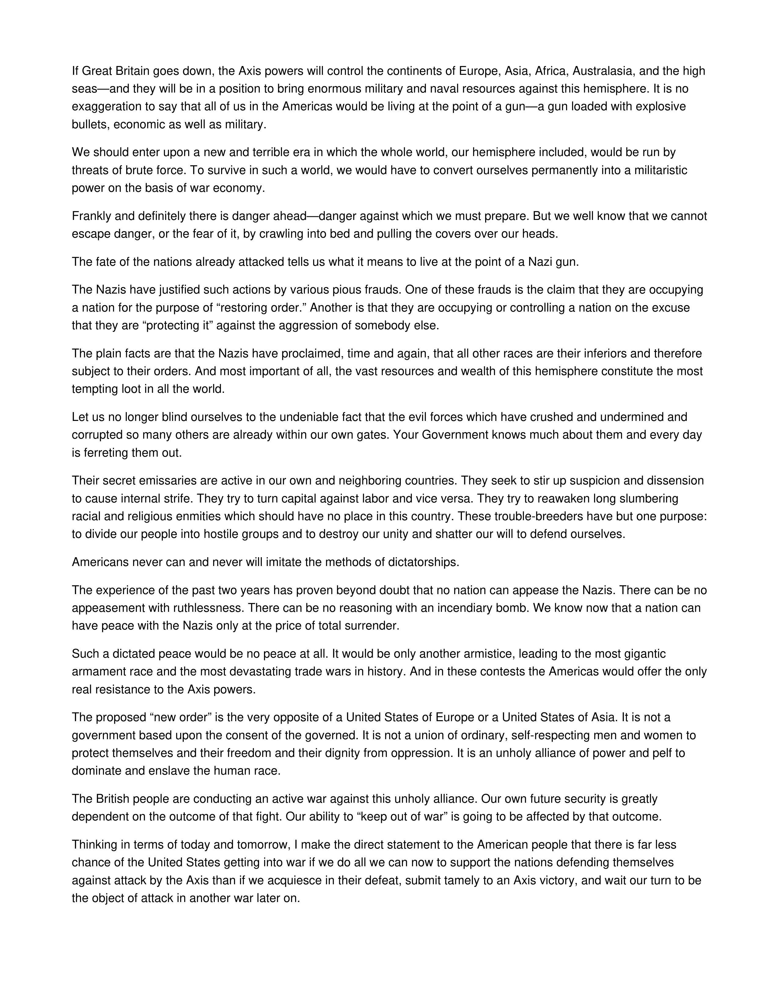The Great Arsenal of Democracy Persuasive Speech — page 2