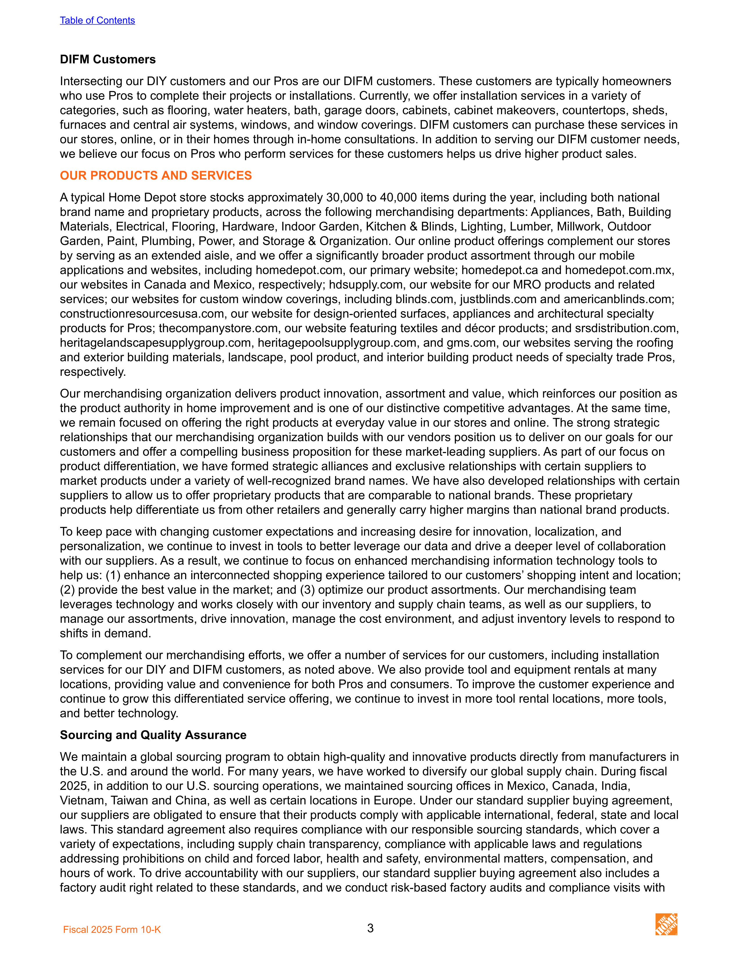 The Home Depot Annual Report — page 11