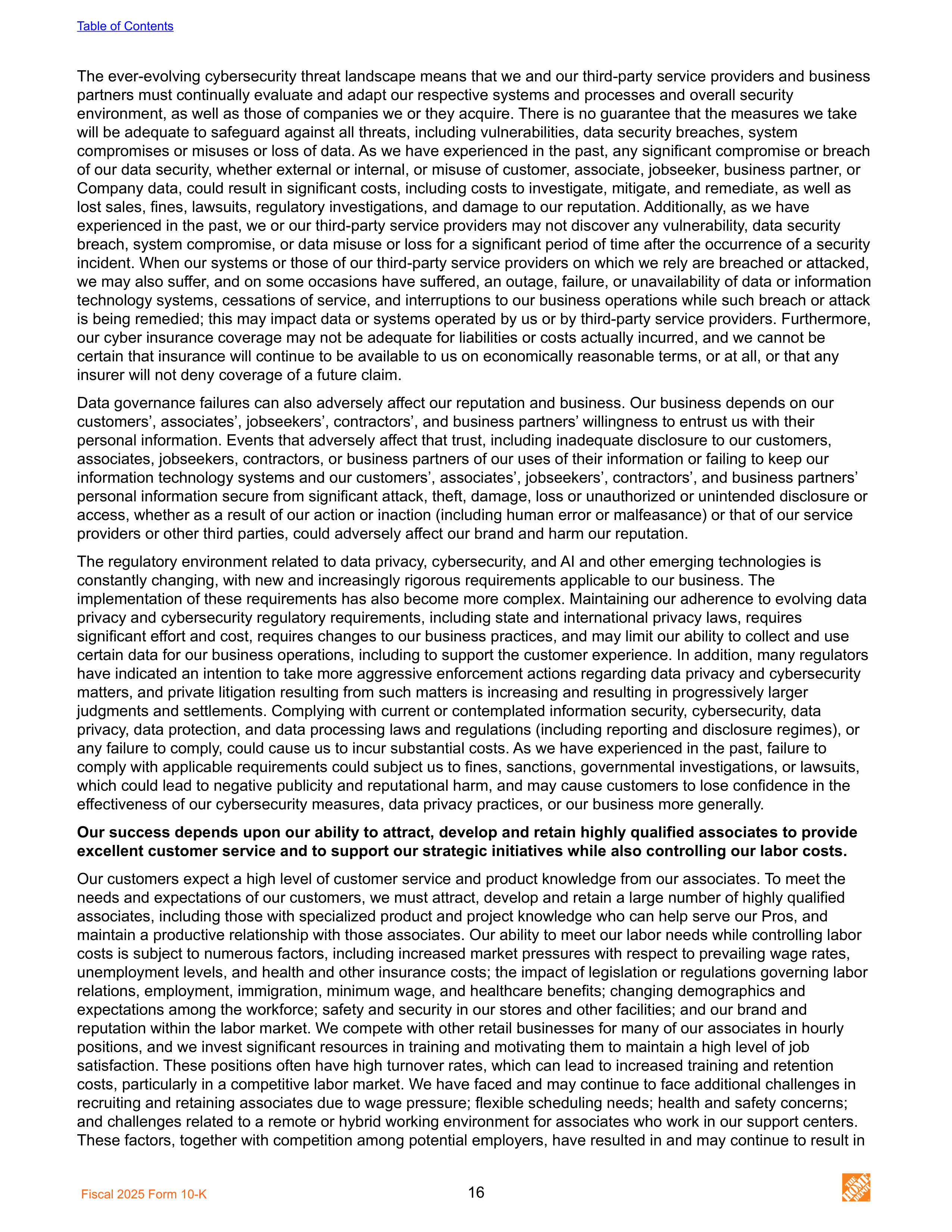 The Home Depot Annual Report — page 24