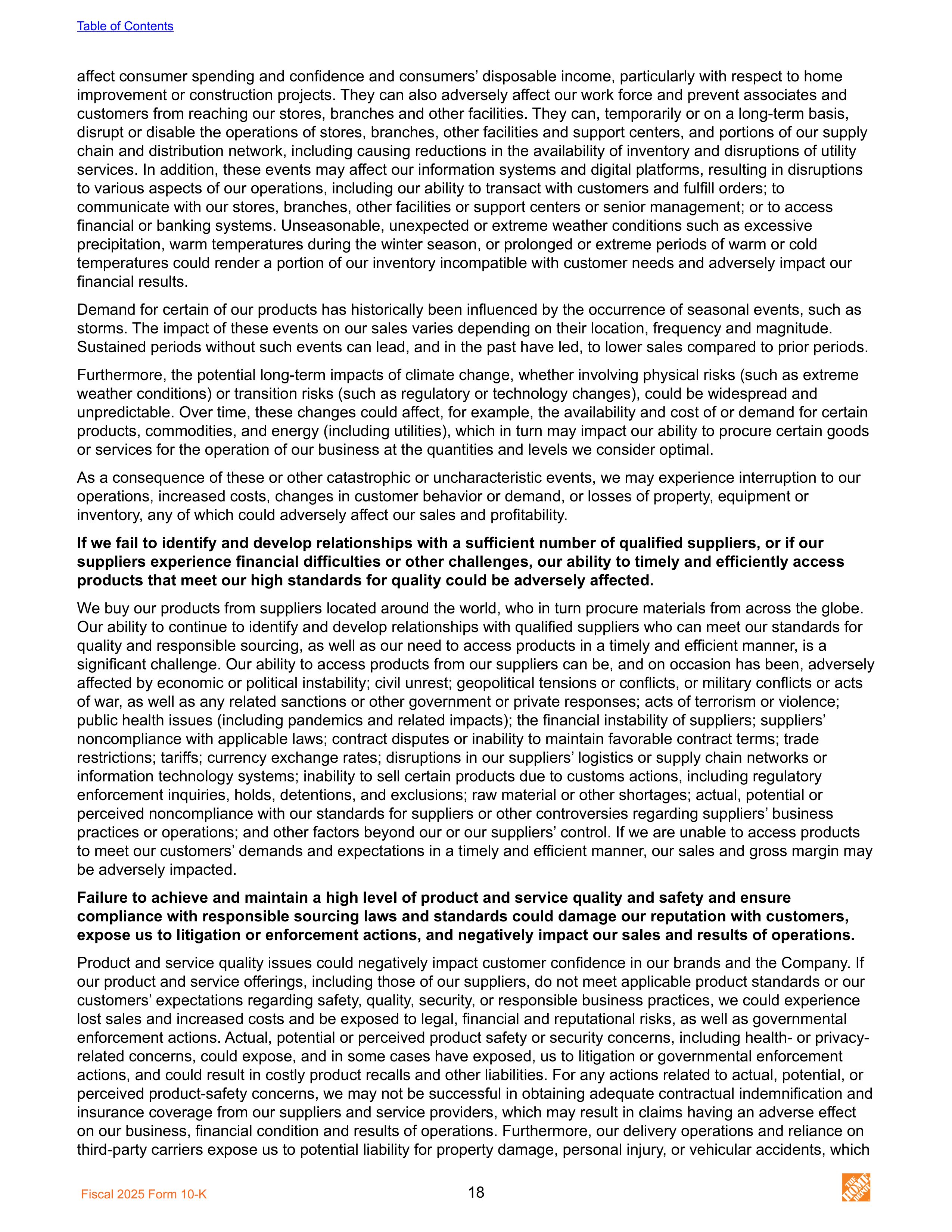 The Home Depot Annual Report — page 26