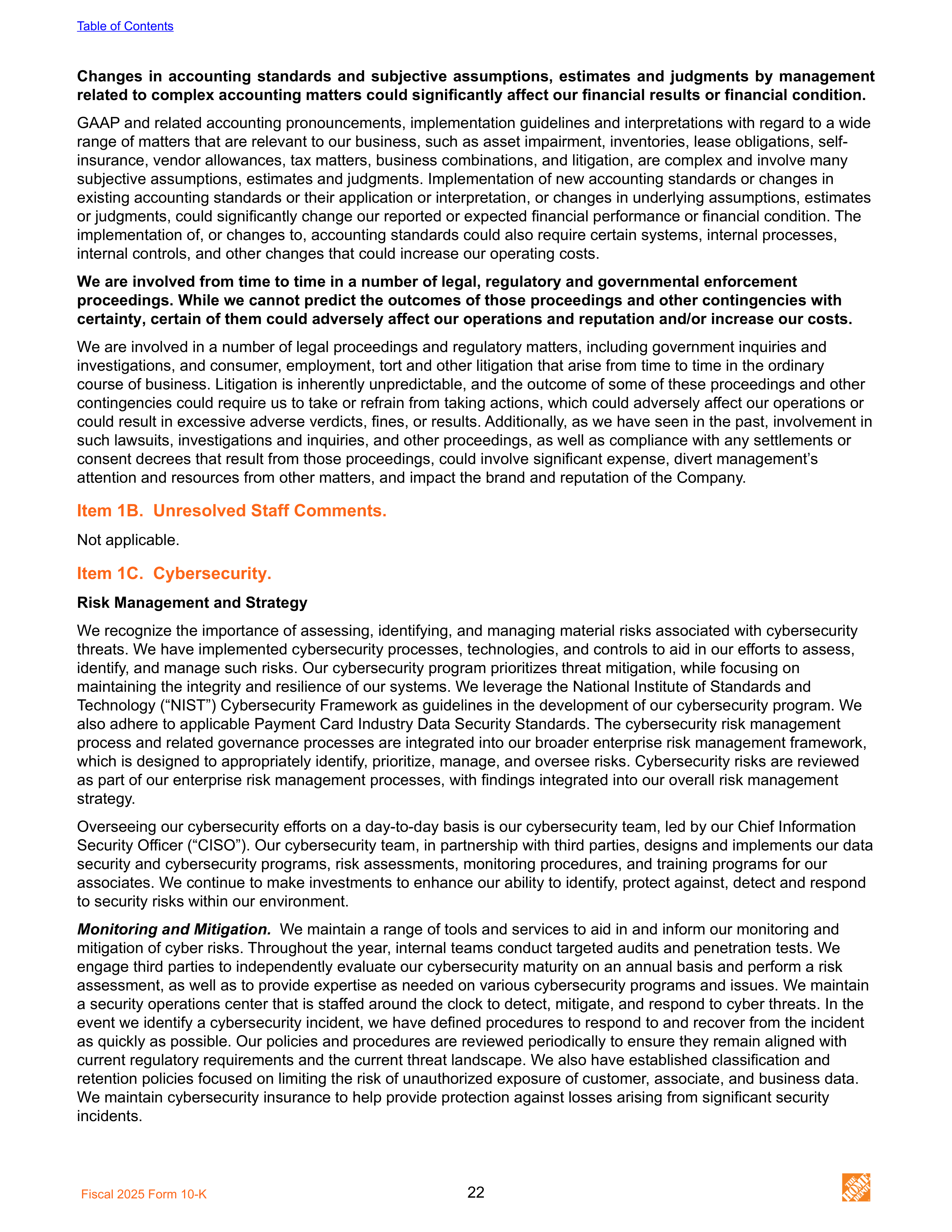 The Home Depot Annual Report — page 30
