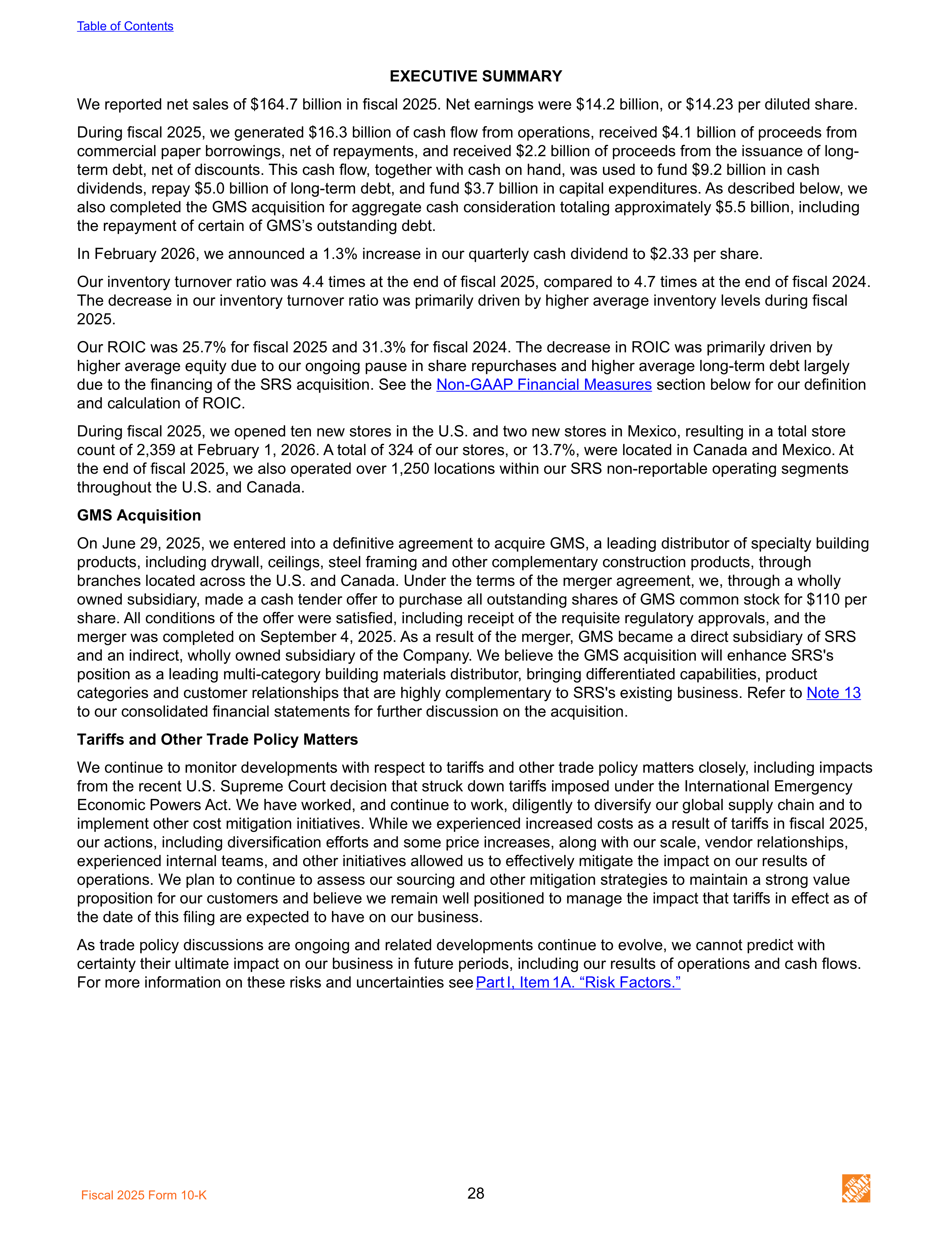 The Home Depot Annual Report — page 36