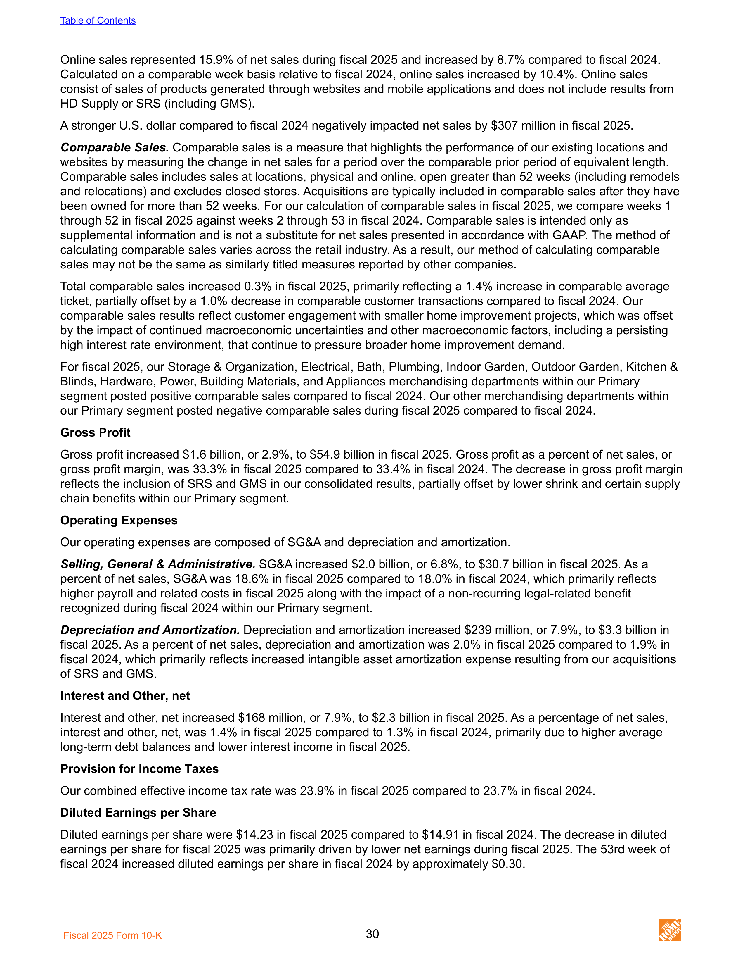 The Home Depot Annual Report — page 38