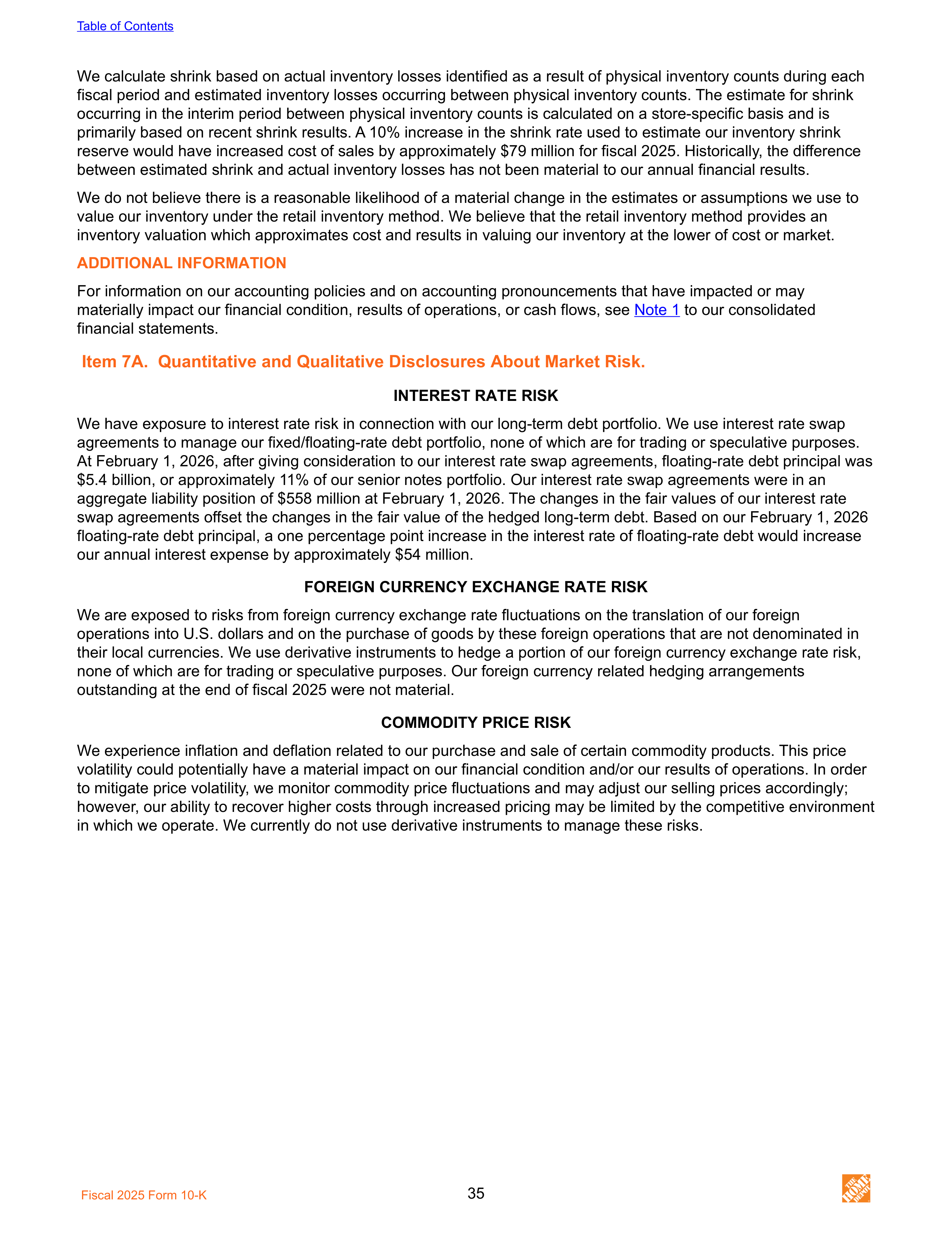 The Home Depot Annual Report — page 43