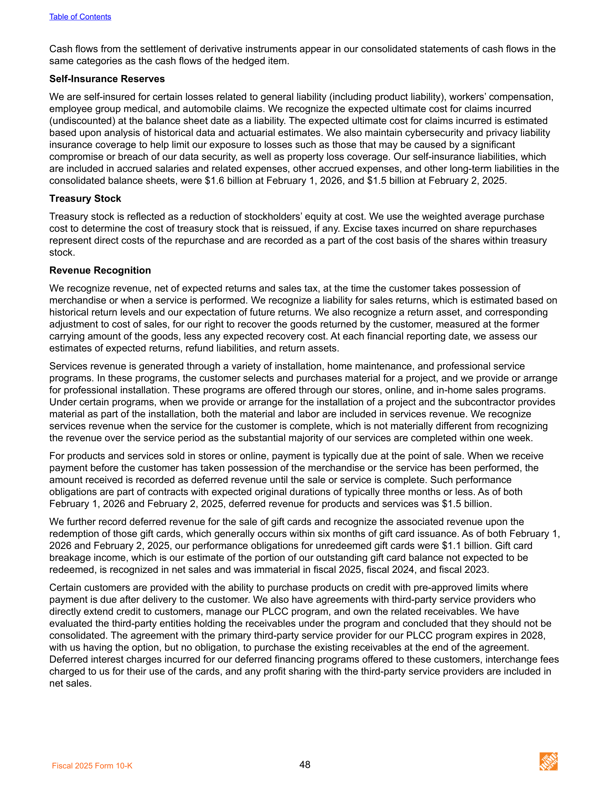 The Home Depot Annual Report — page 56