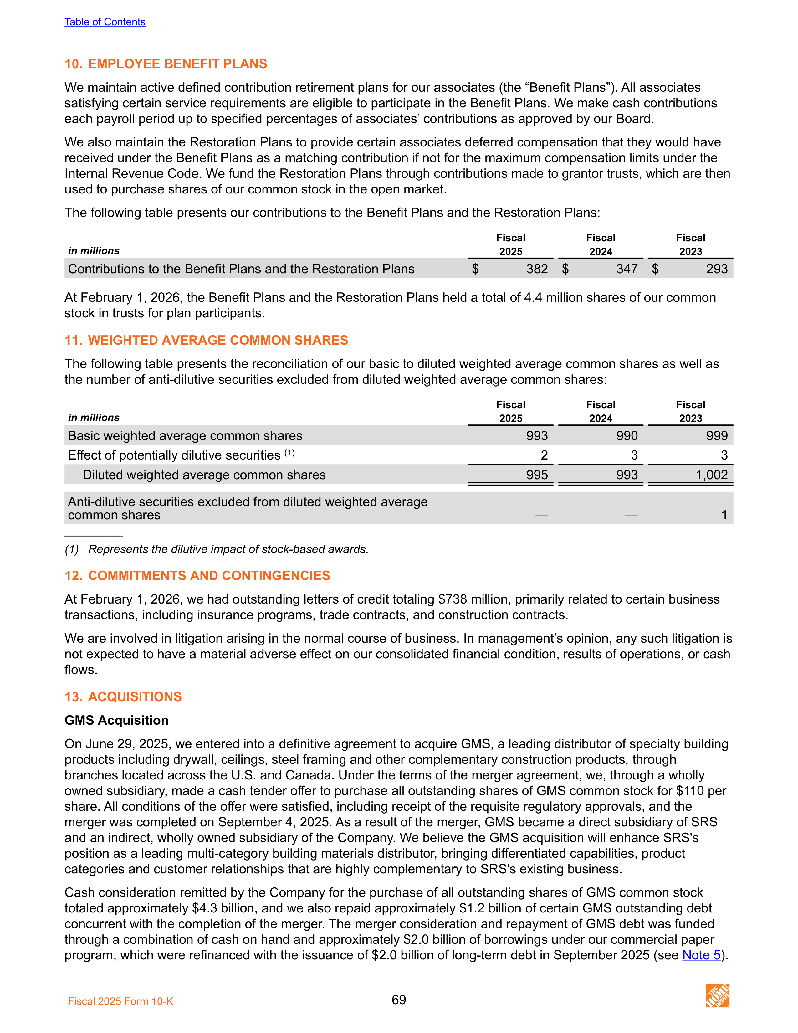 The Home Depot Annual Report — page 77