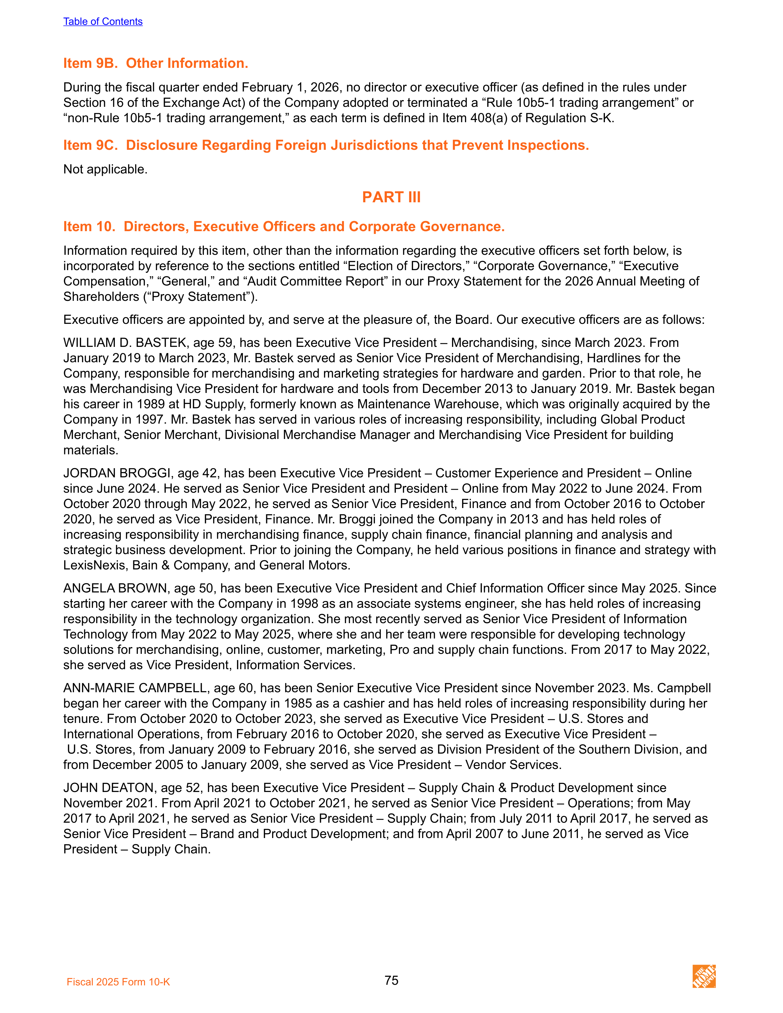 The Home Depot Annual Report — page 83