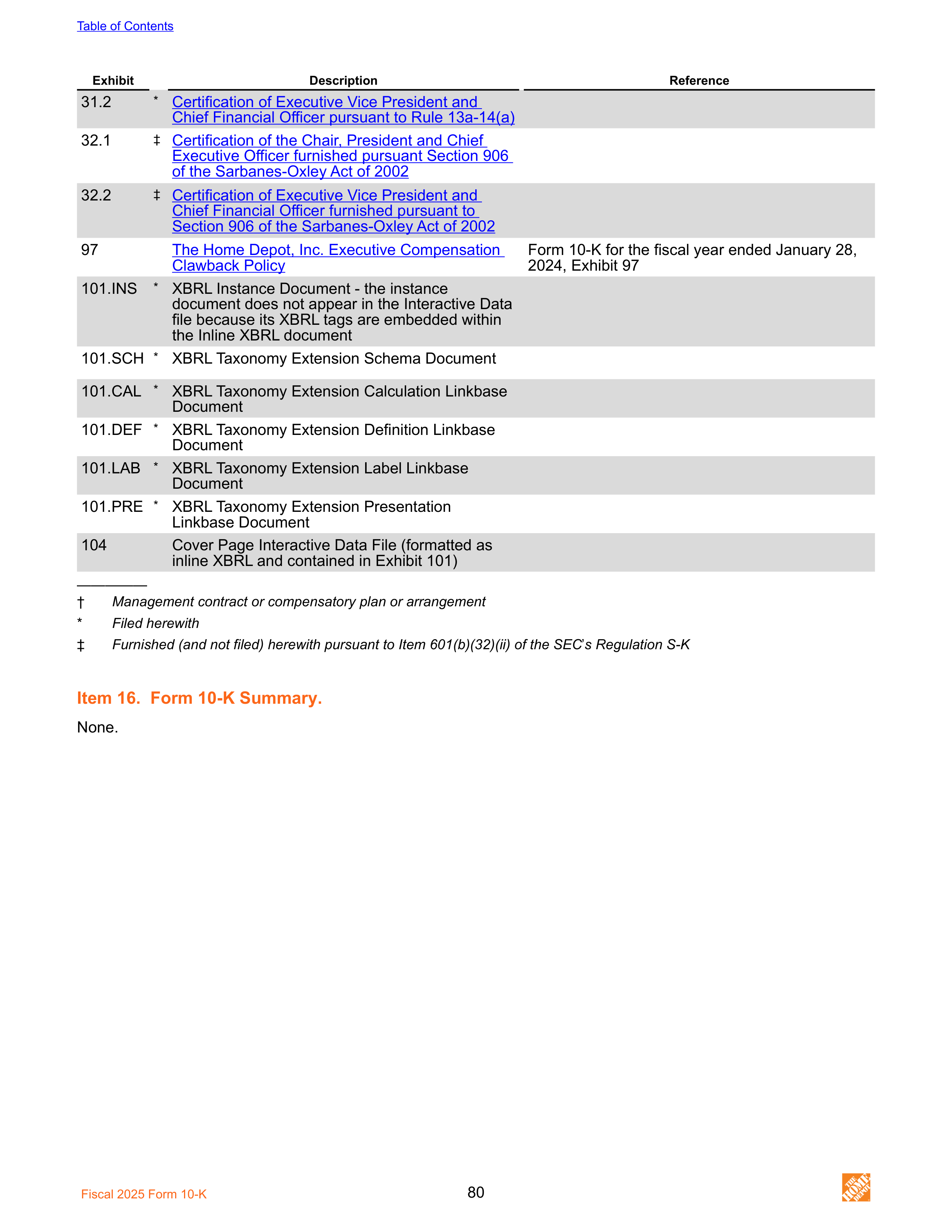 The Home Depot Annual Report — page 88