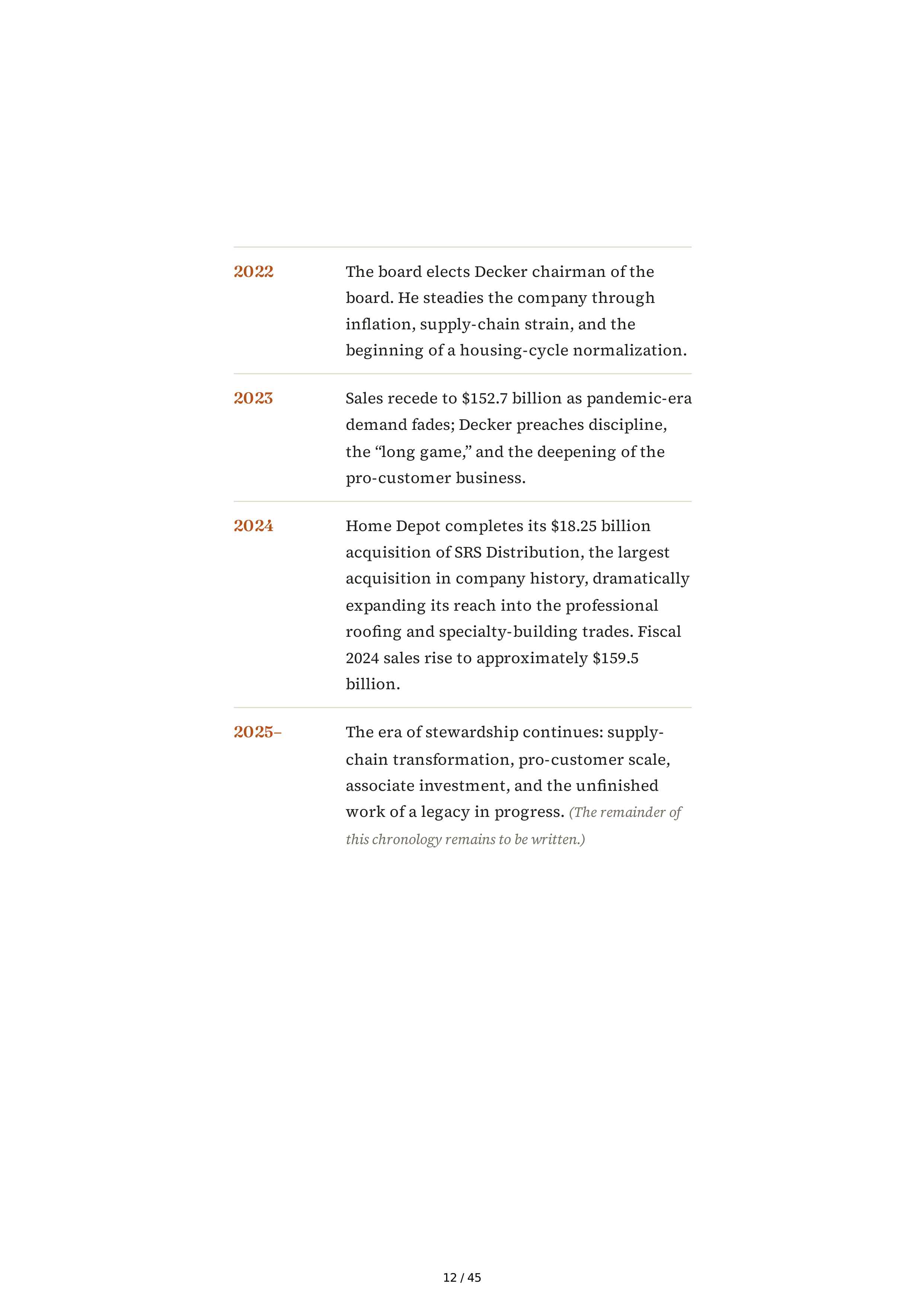 The Home Depot Edward Ted Decker Biography — page 12