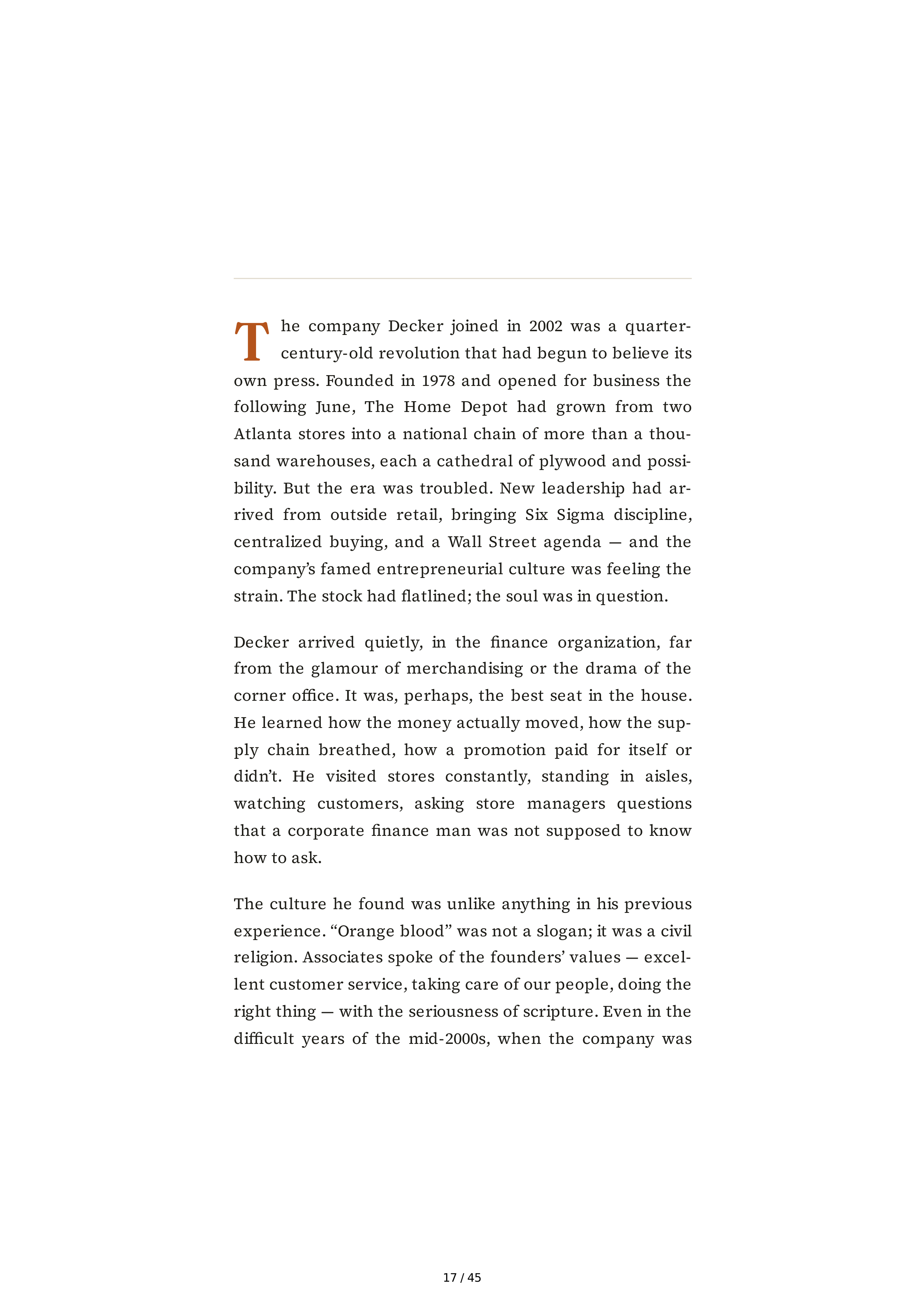 The Home Depot Edward Ted Decker Biography — page 17