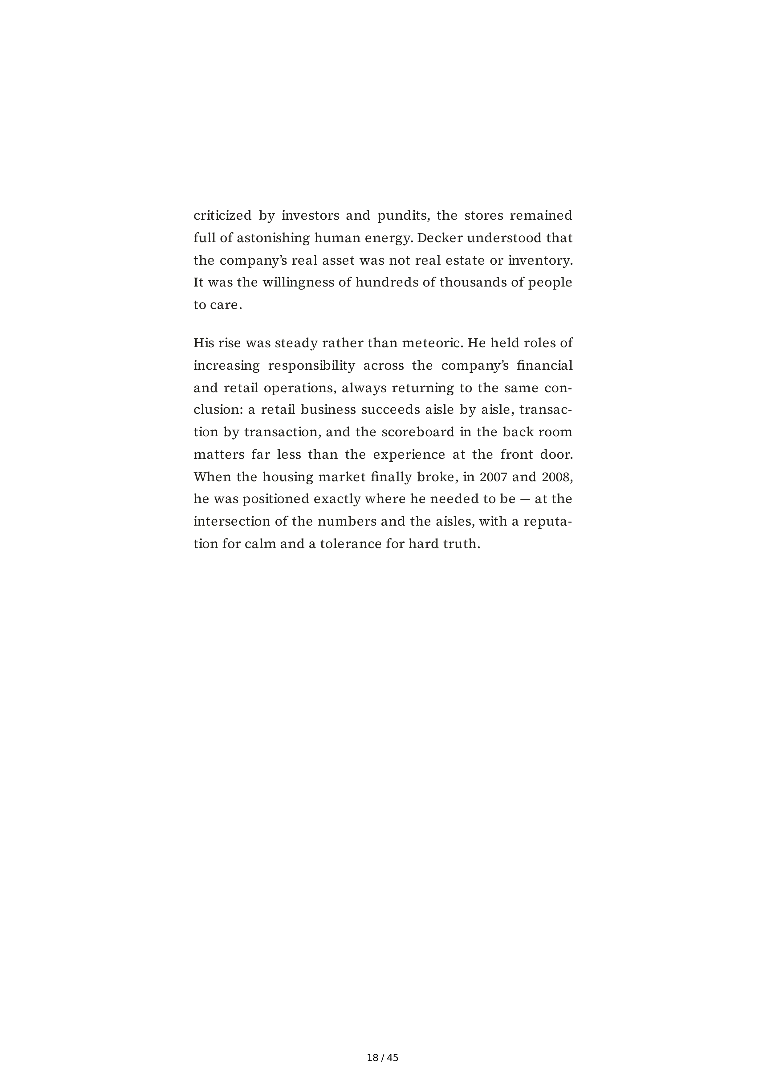 The Home Depot Edward Ted Decker Biography — page 18