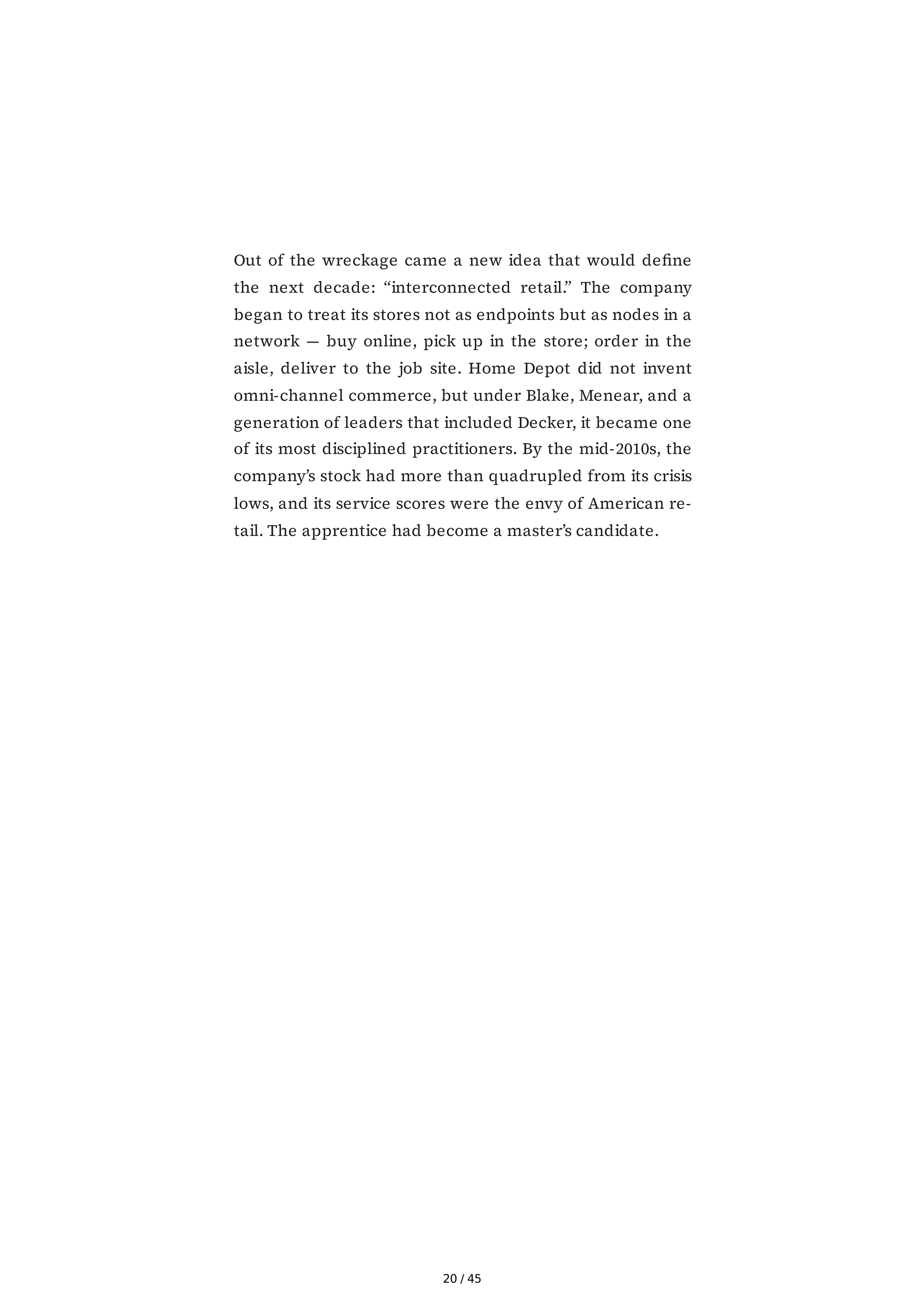 The Home Depot Edward Ted Decker Biography — page 20