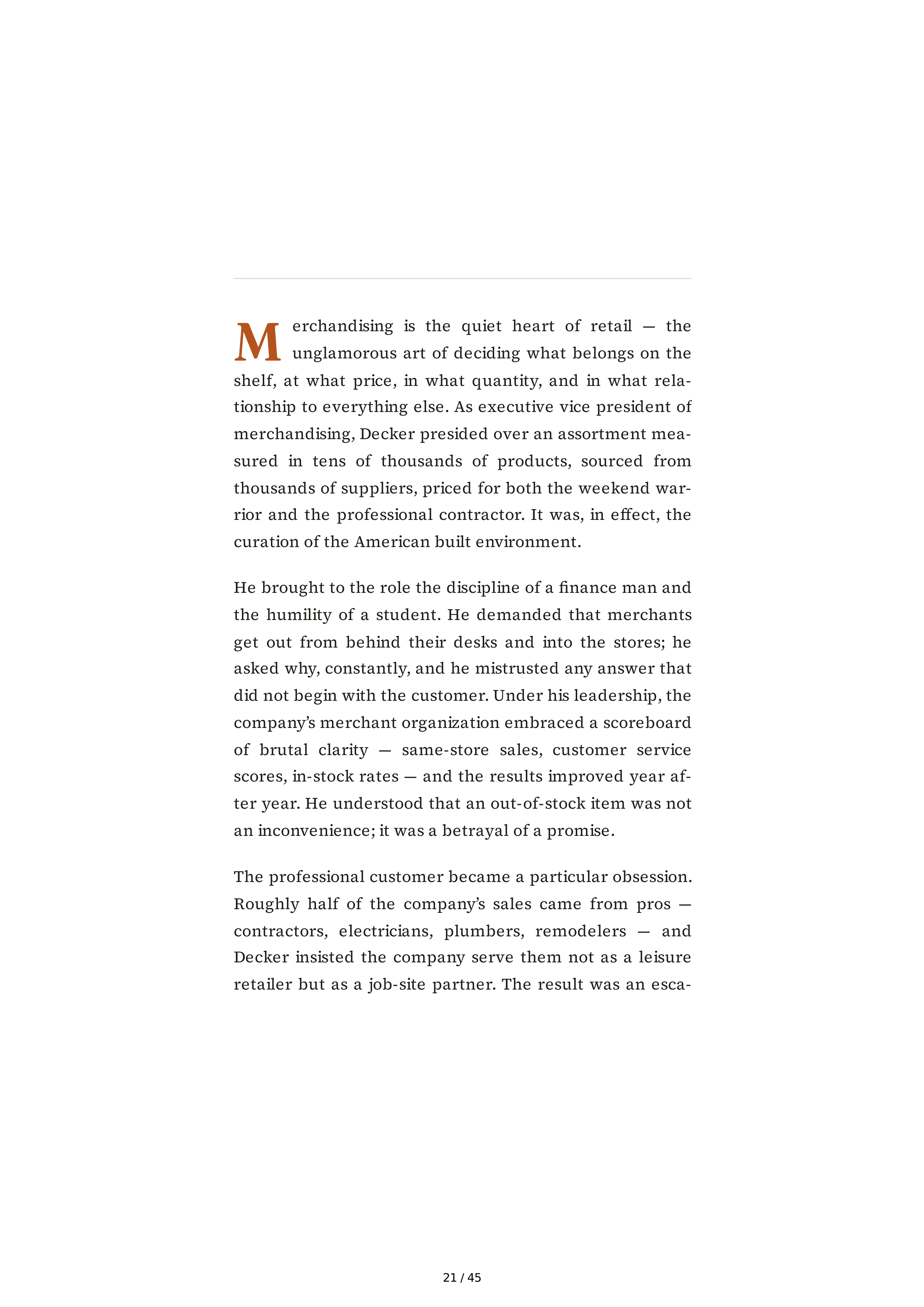 The Home Depot Edward Ted Decker Biography — page 21