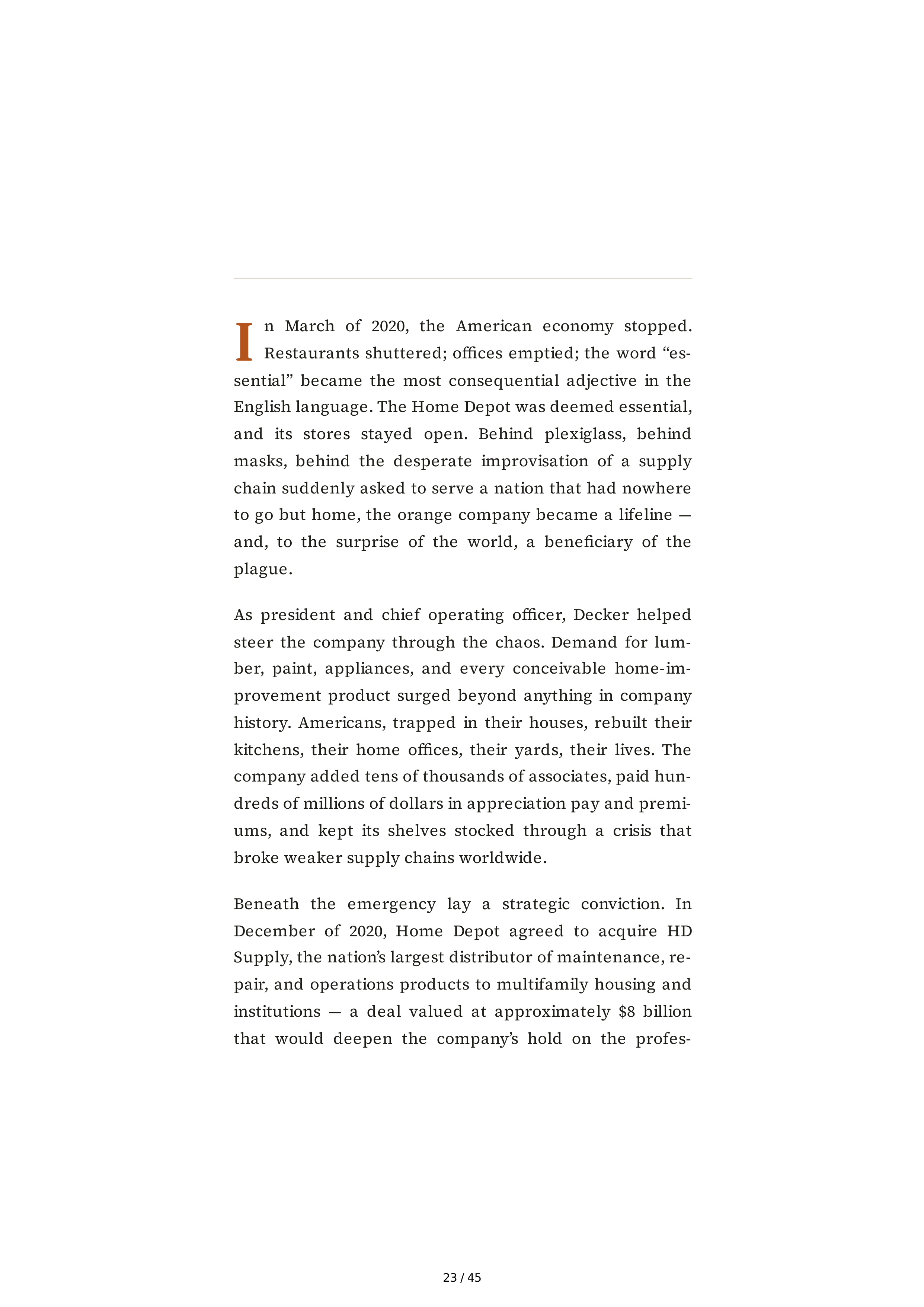The Home Depot Edward Ted Decker Biography — page 23