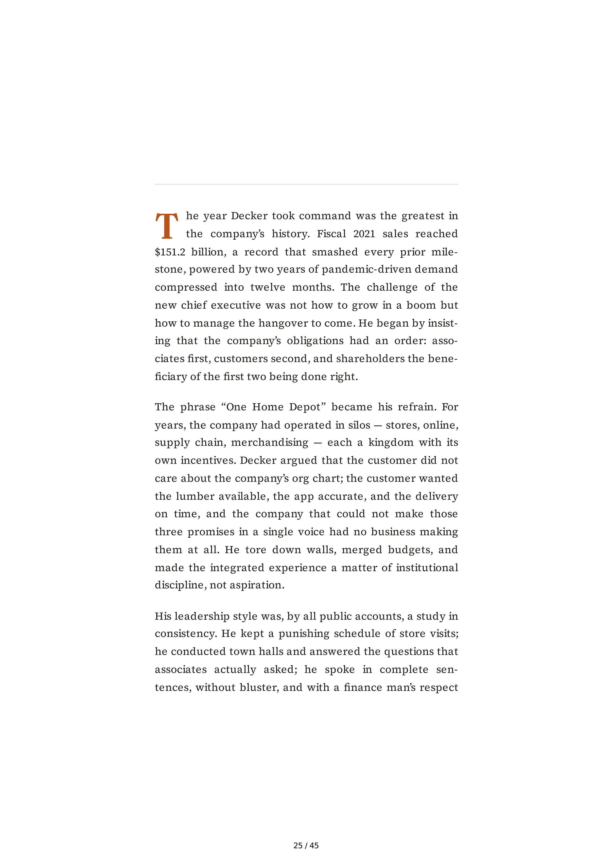 The Home Depot Edward Ted Decker Biography — page 25