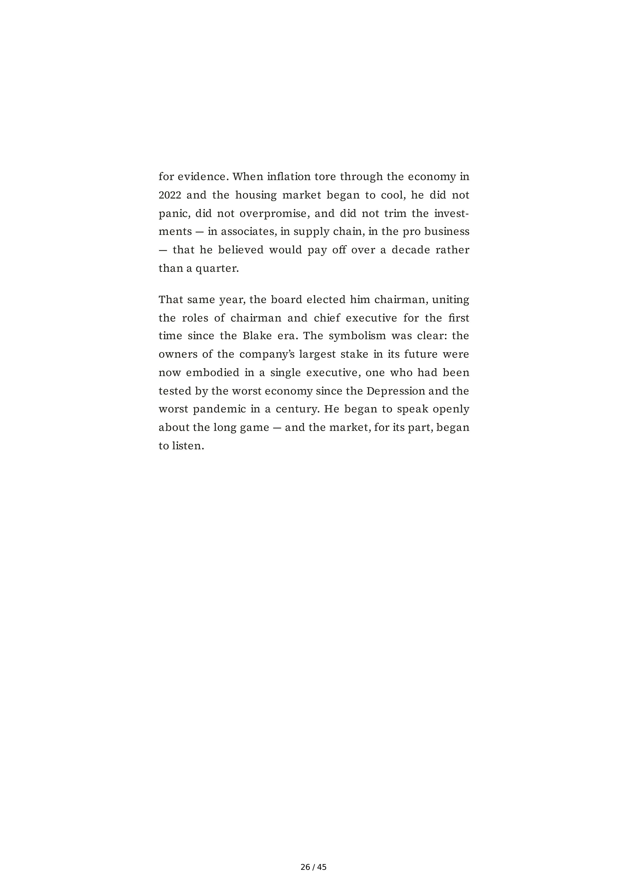 The Home Depot Edward Ted Decker Biography — page 26