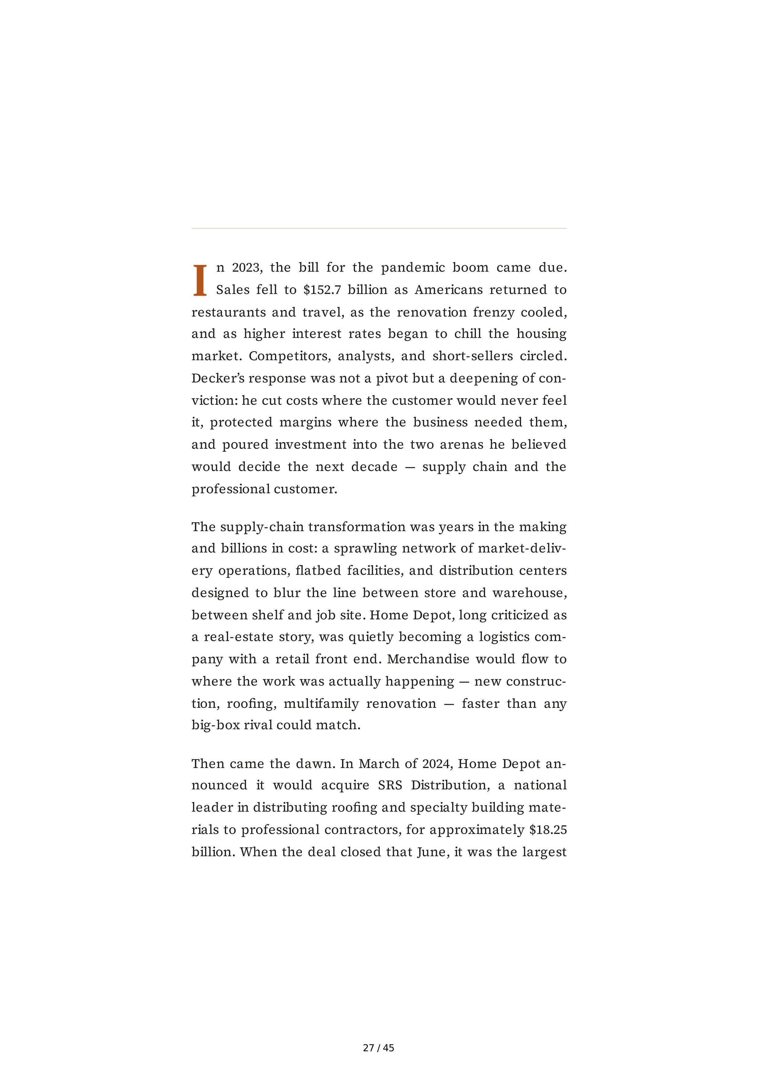The Home Depot Edward Ted Decker Biography — page 27