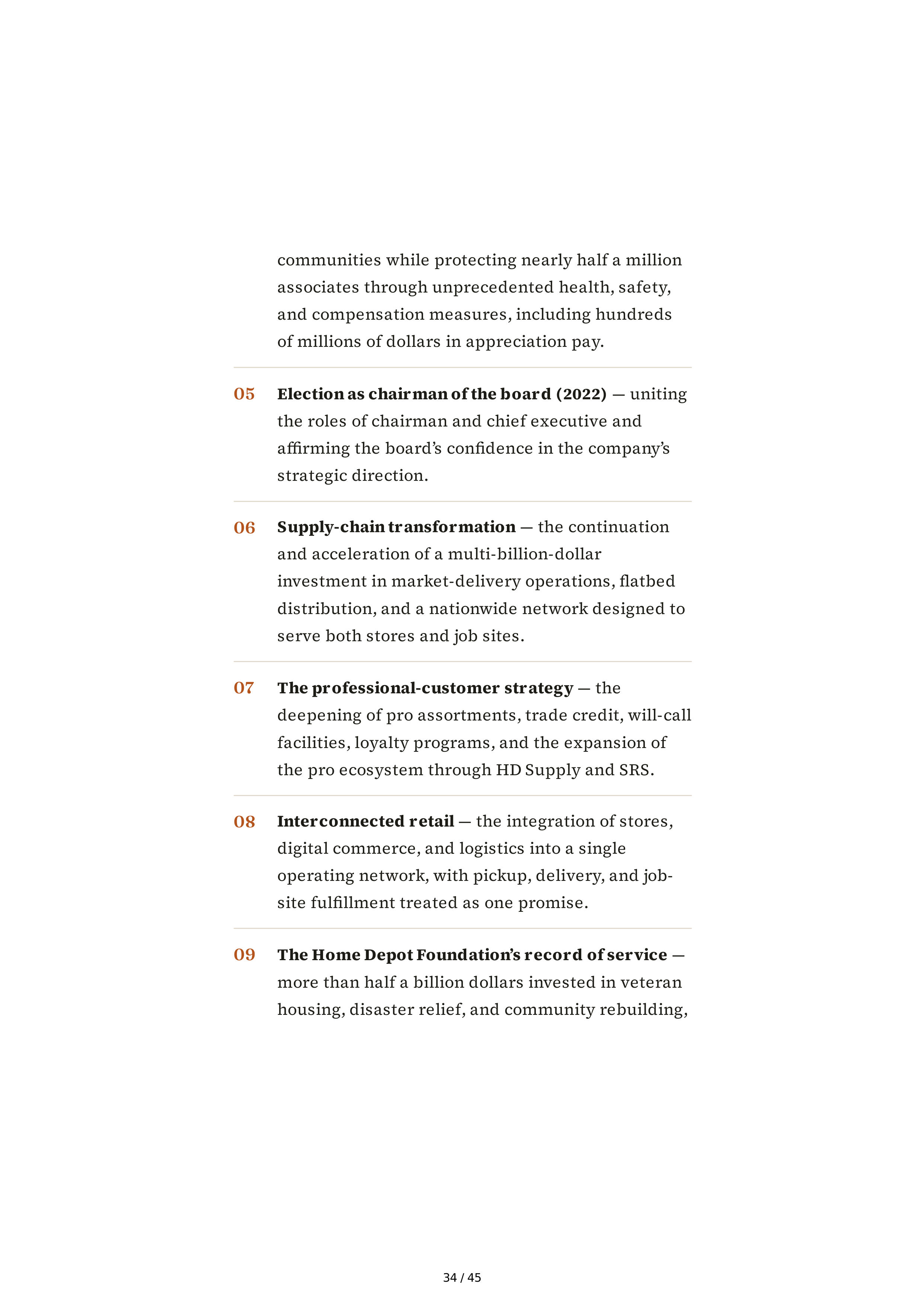 The Home Depot Edward Ted Decker Biography — page 34
