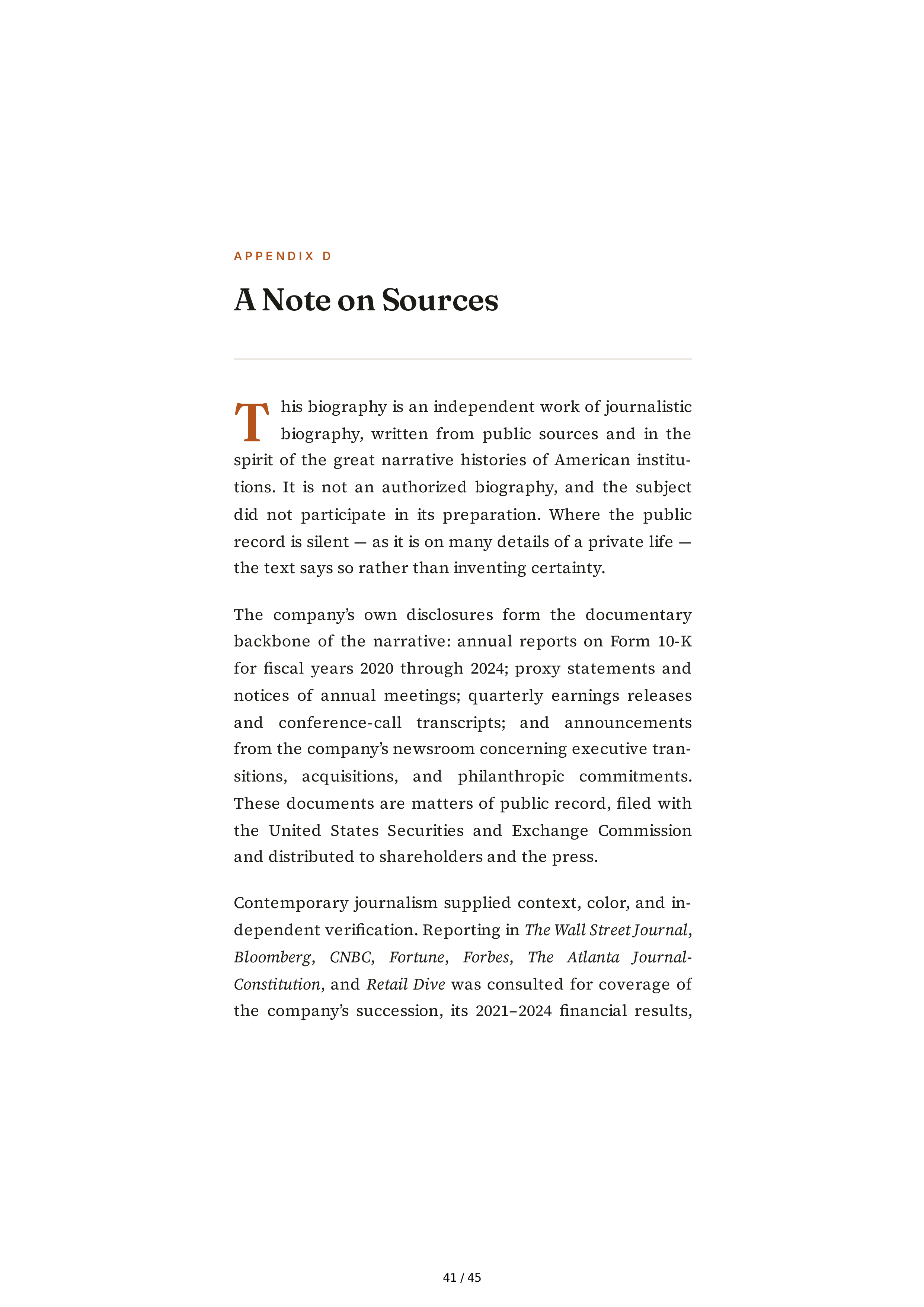The Home Depot Edward Ted Decker Biography — page 41