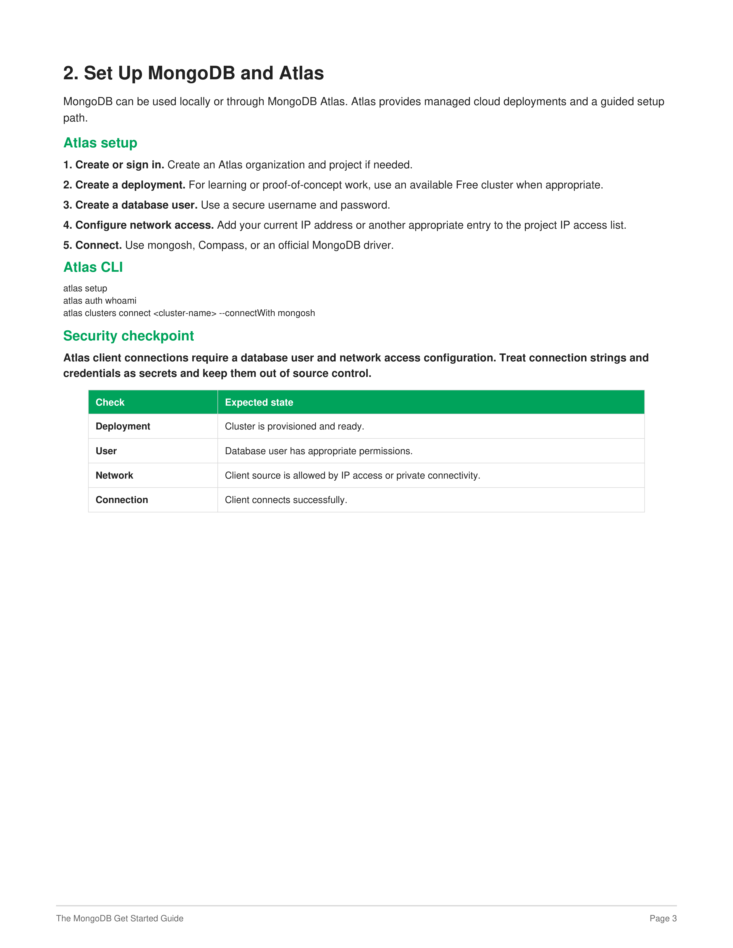 The MongoDB Get Started Guide — page 3