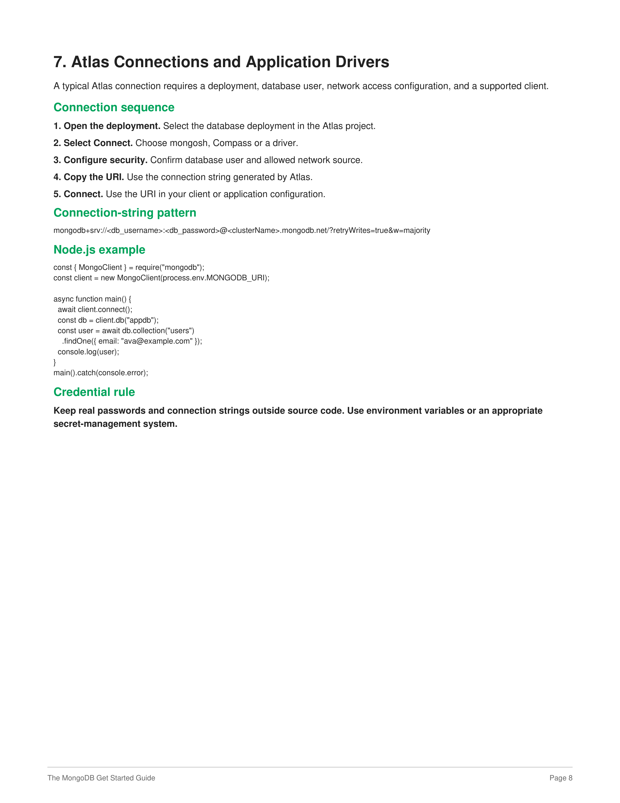 The MongoDB Get Started Guide — page 8