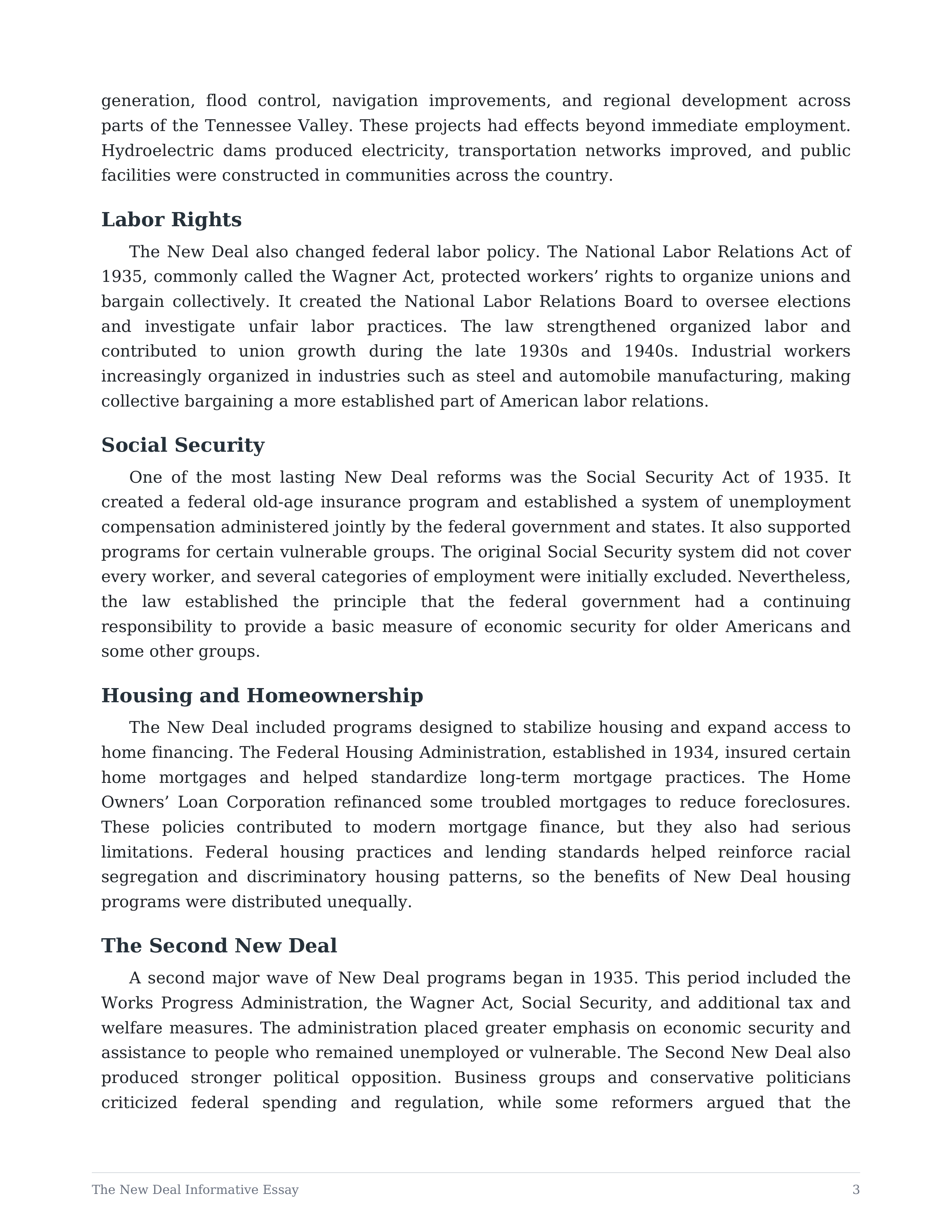 The New Deal Informative Essay — page 3