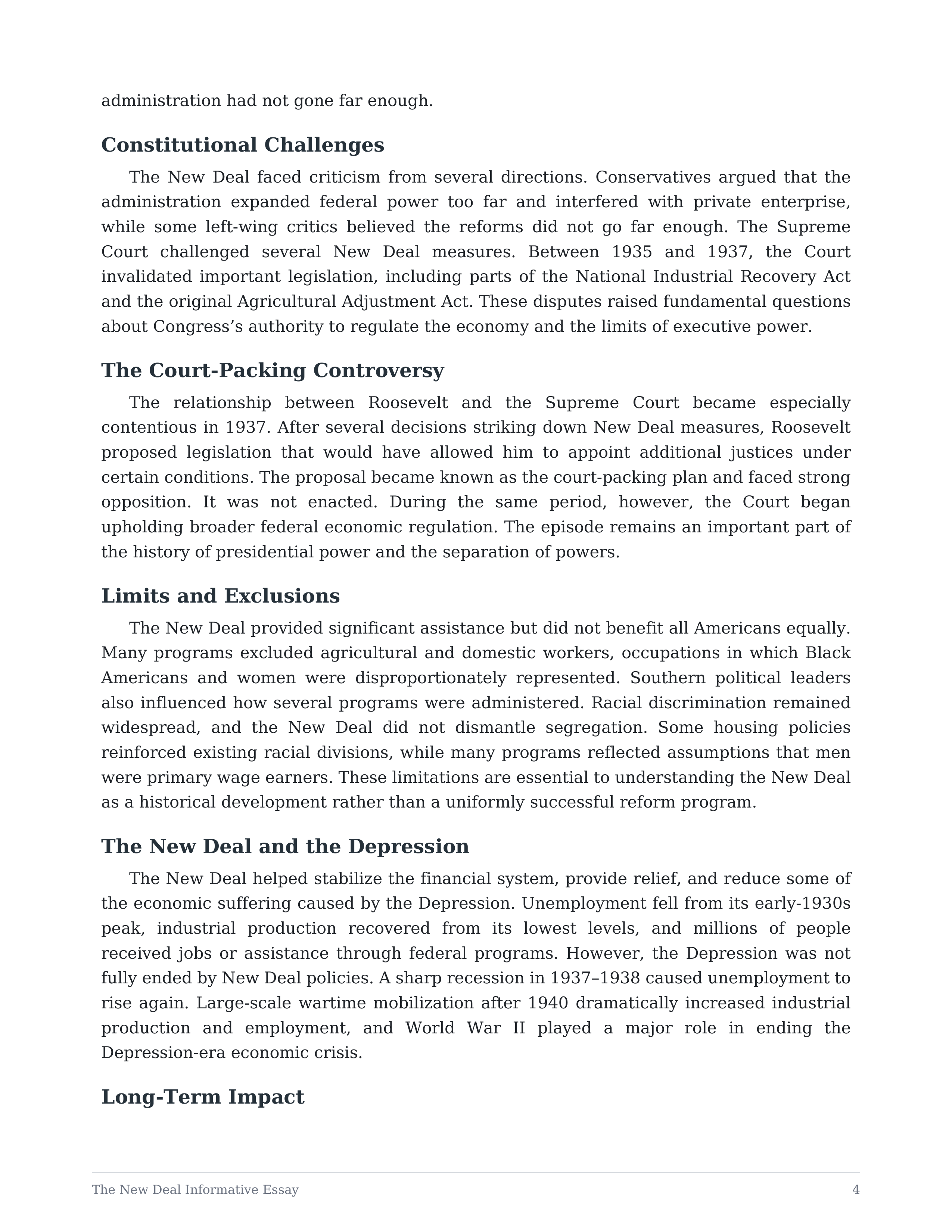 The New Deal Informative Essay — page 4