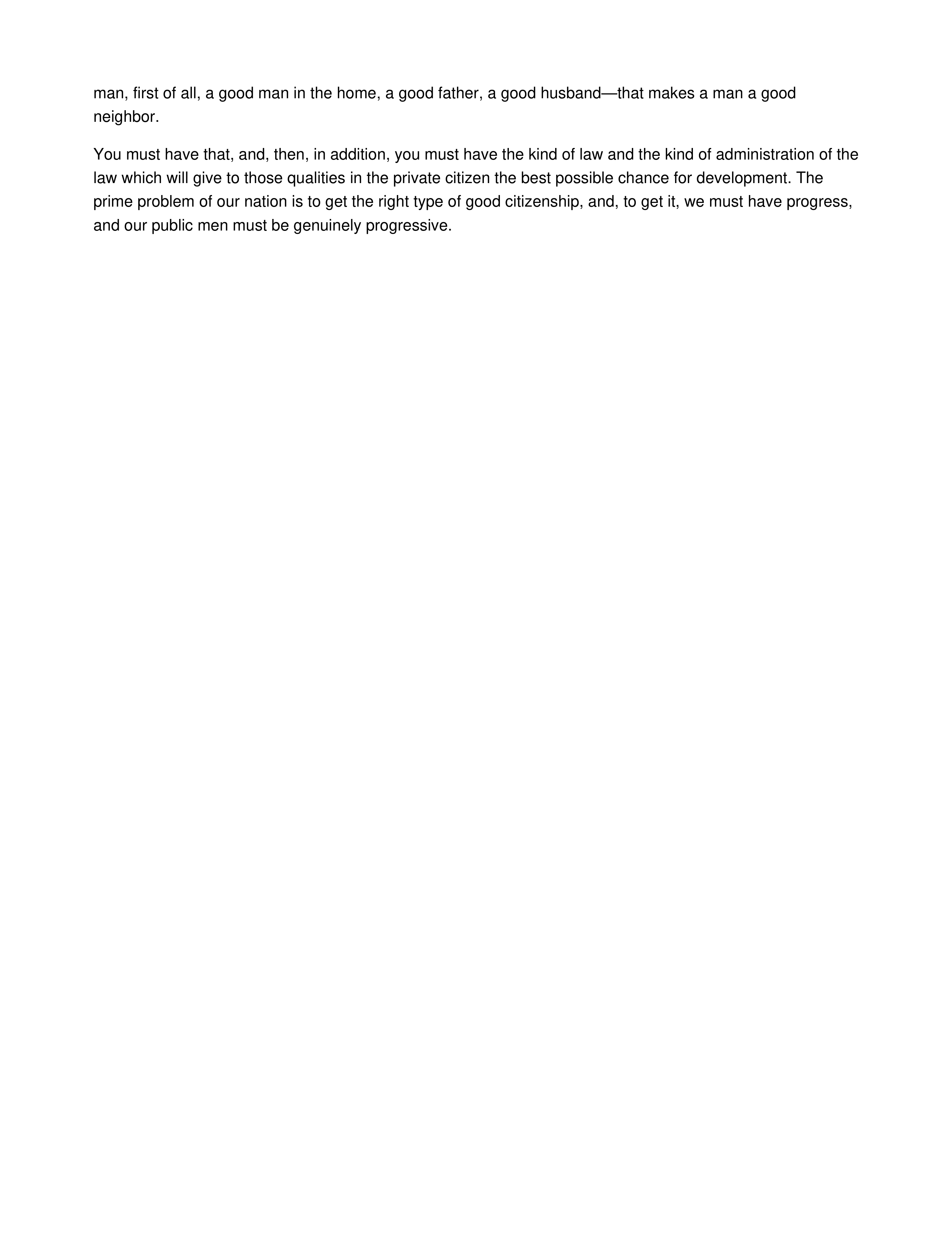 The New Nationalism Persuasive Speech — page 11