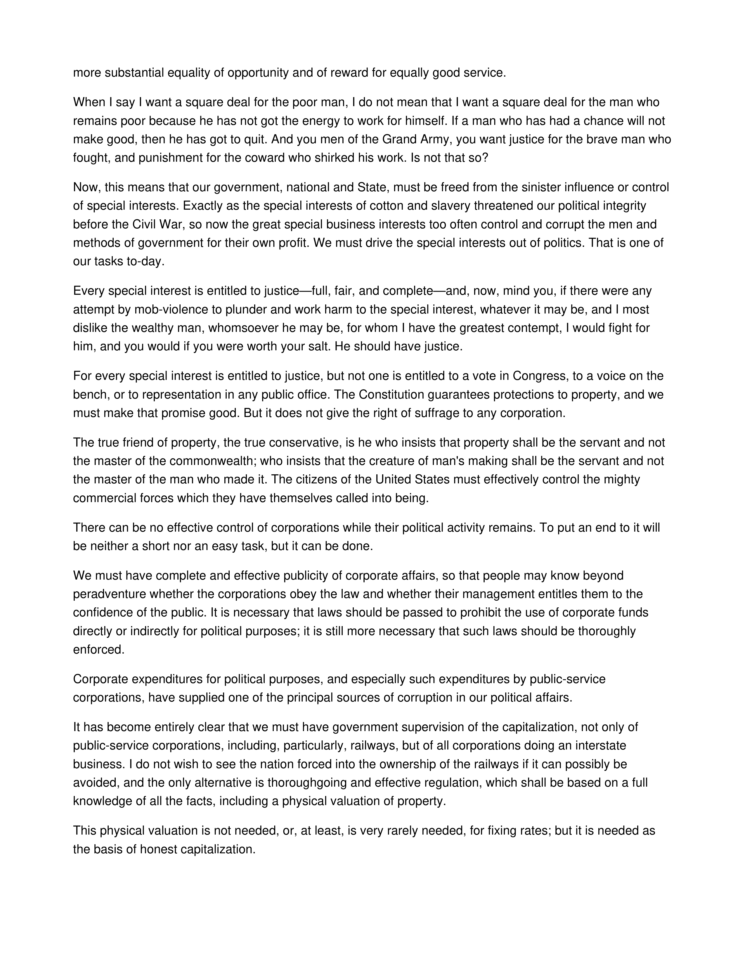 The New Nationalism Persuasive Speech — page 4