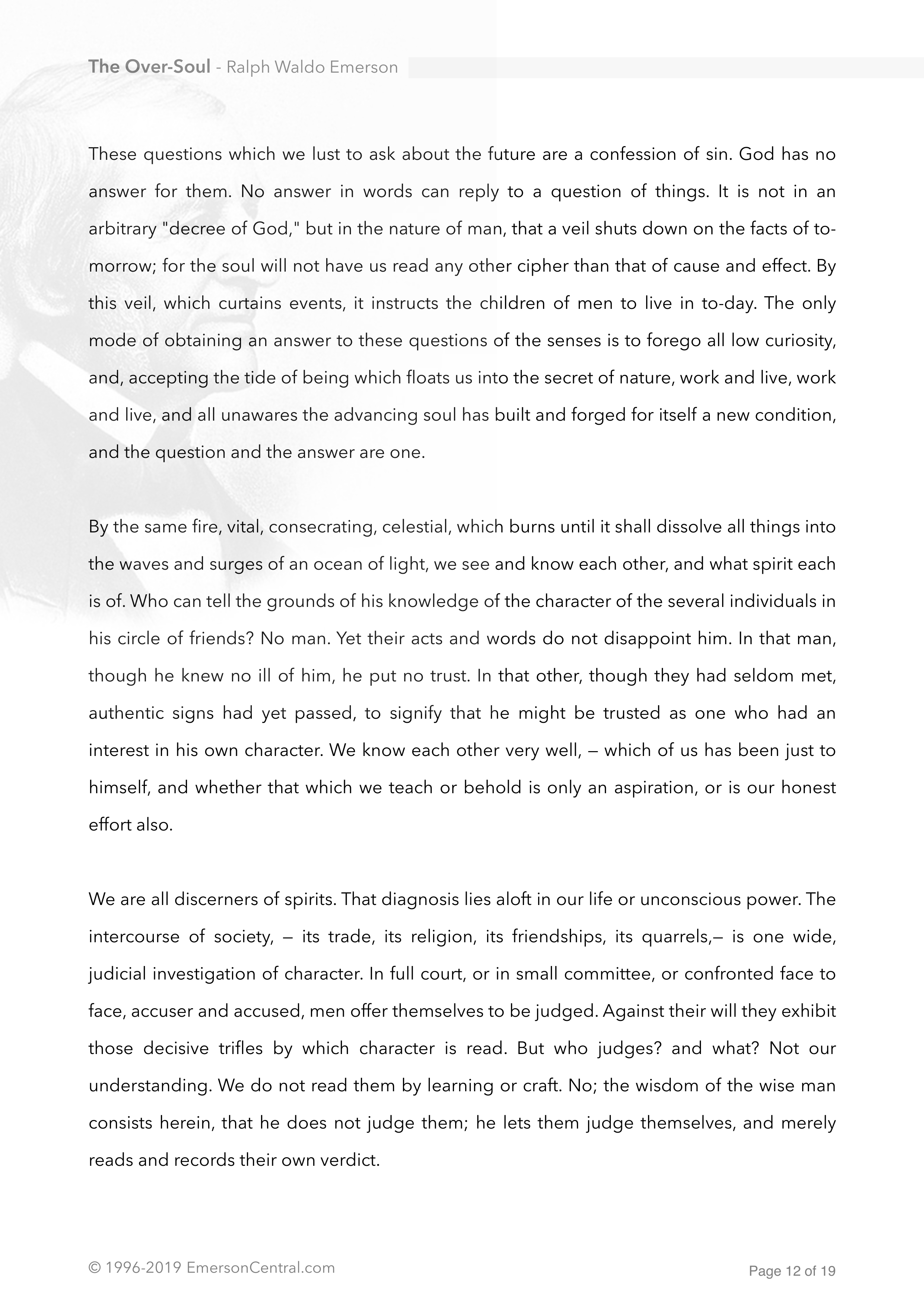 The Over-Soul Essay — page 12