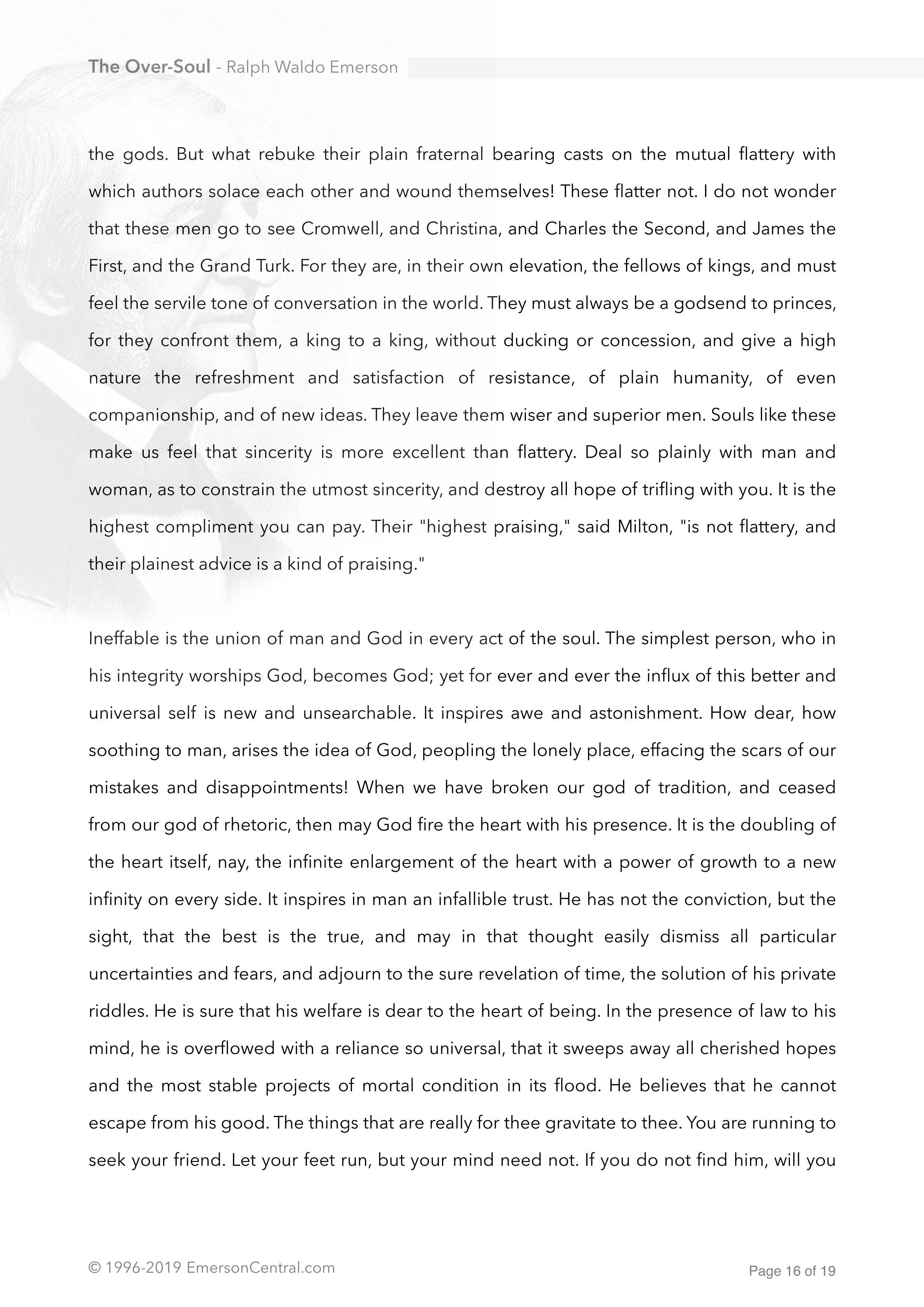 The Over-Soul Essay — page 16