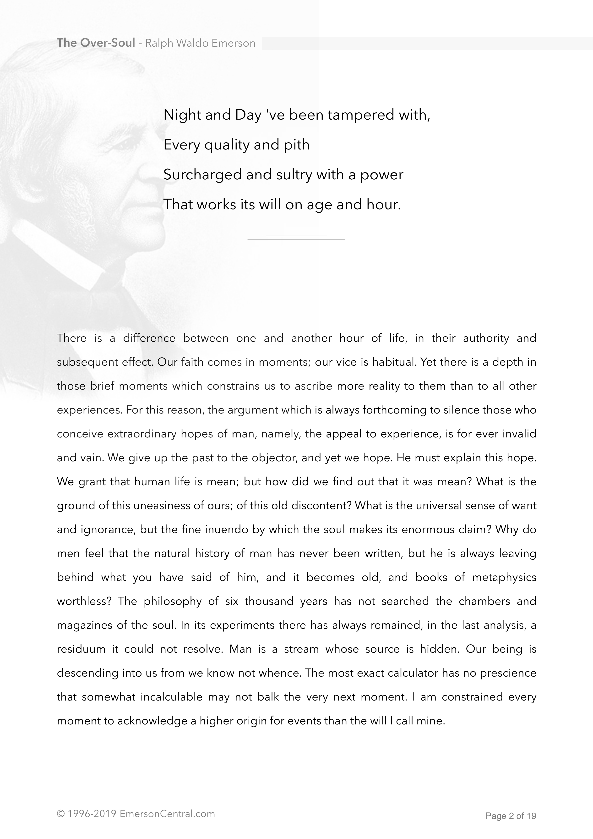 The Over-Soul Essay — page 2