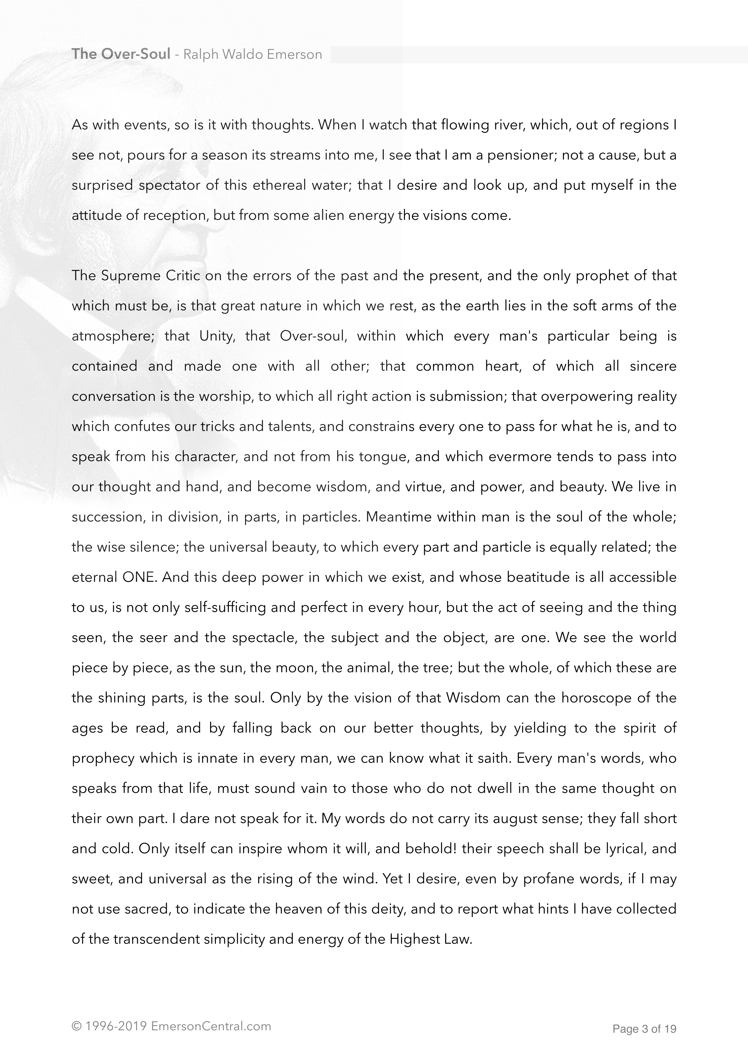 The Over-Soul Essay — page 3